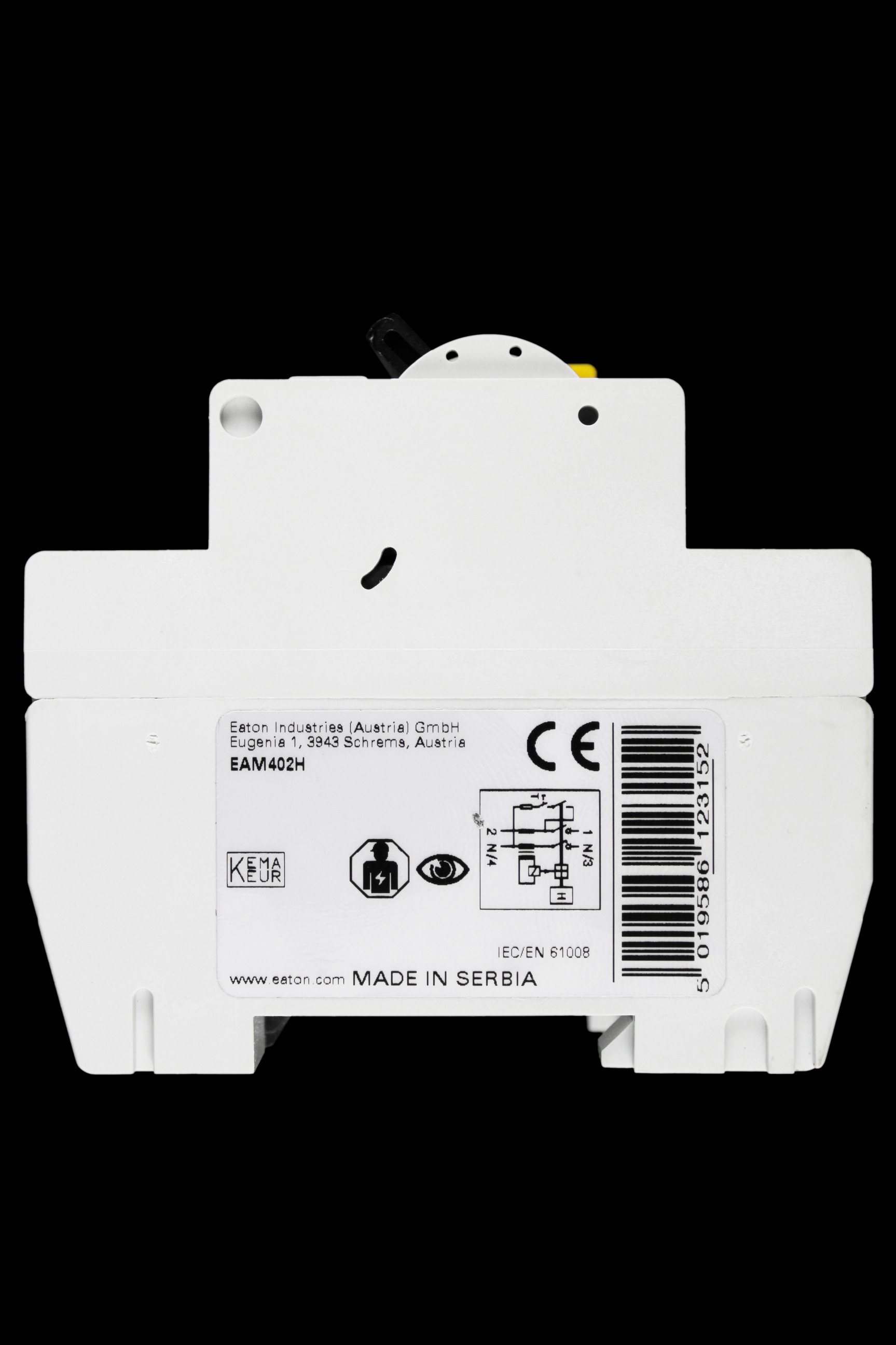 EATON 40 AMP 30mA DOUBLE POLE RCCB RCD TYPE AC EAM402H YELLOW
