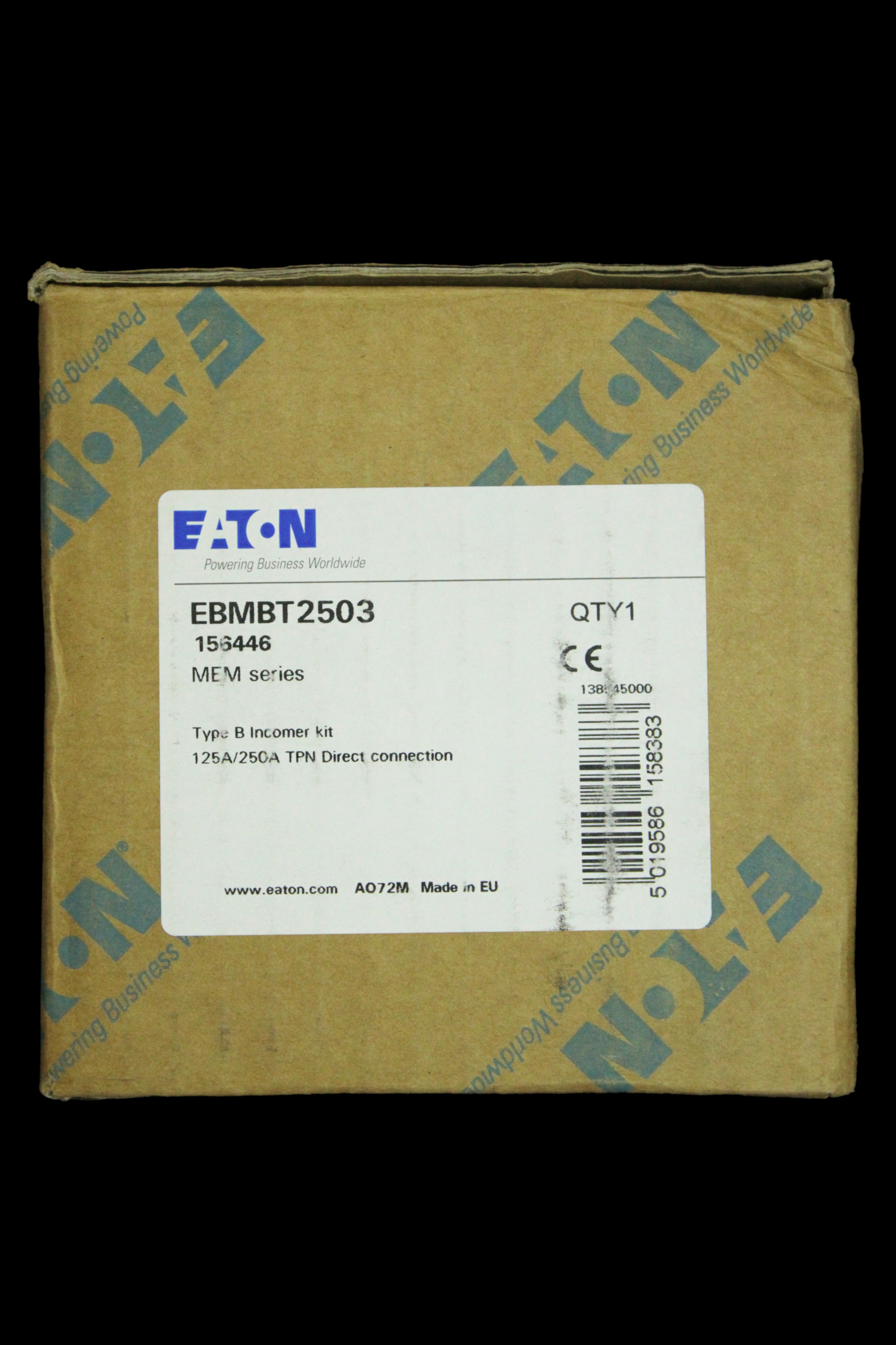 EATON 125/250A DIRECT CONNECTION TRIPLE POLE EBMBT2503