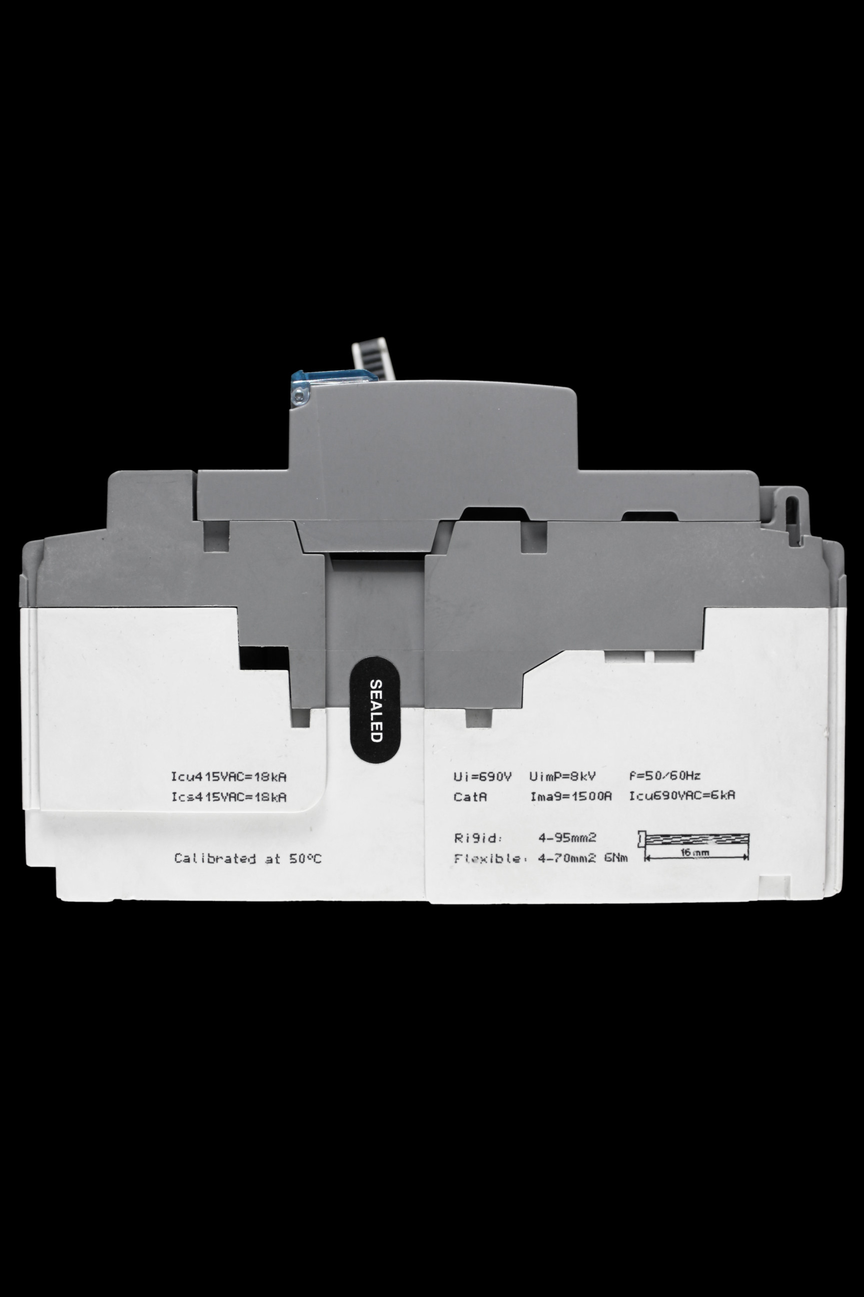 HAGER 125 AMP 18kA TRIPLE POLE MCCB HDA125U1 X160 313069