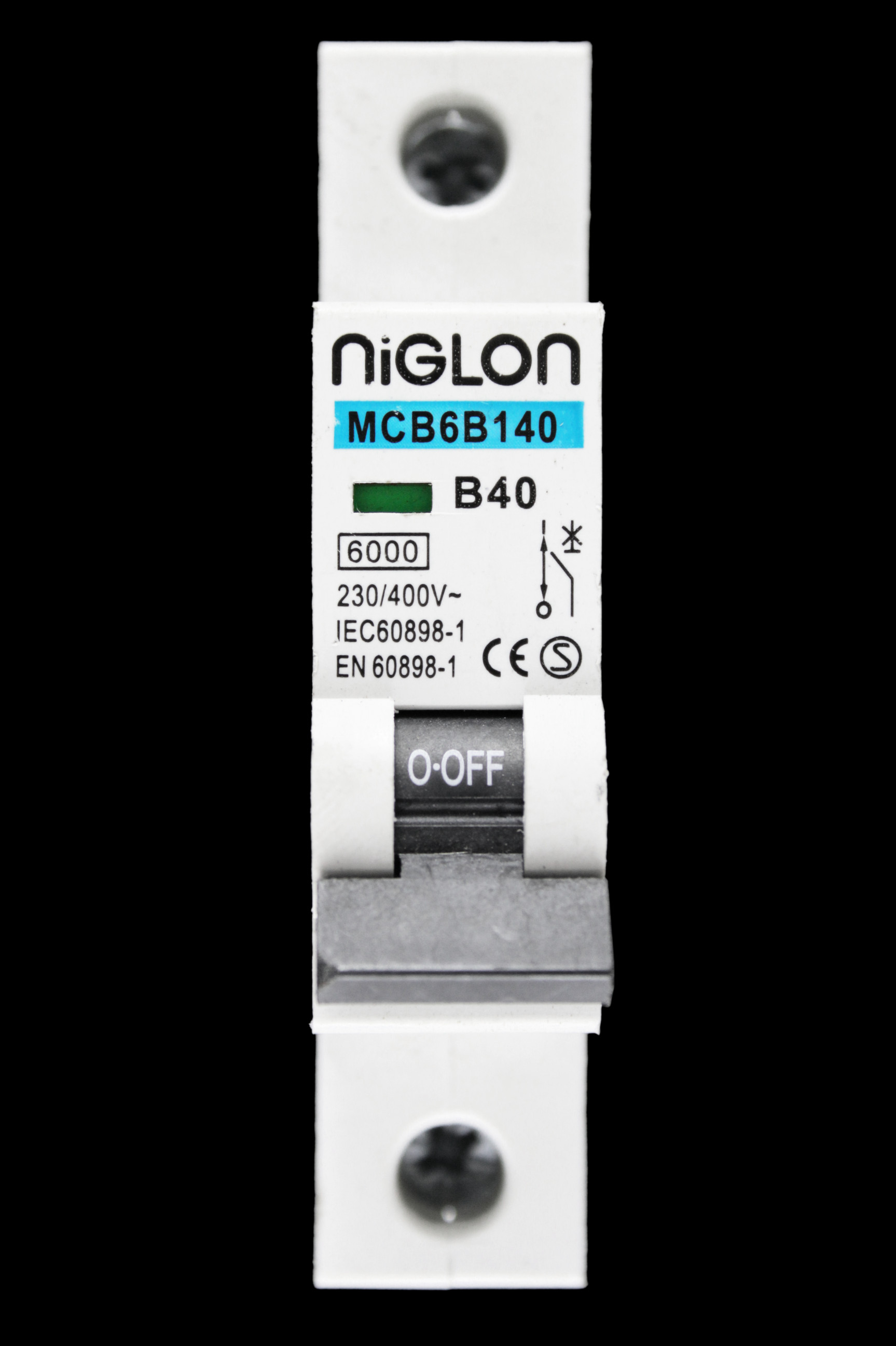 NIGLON 40 AMP CURVE B 6kA MCB CIRCUIT BREAKER MCB6B140 B