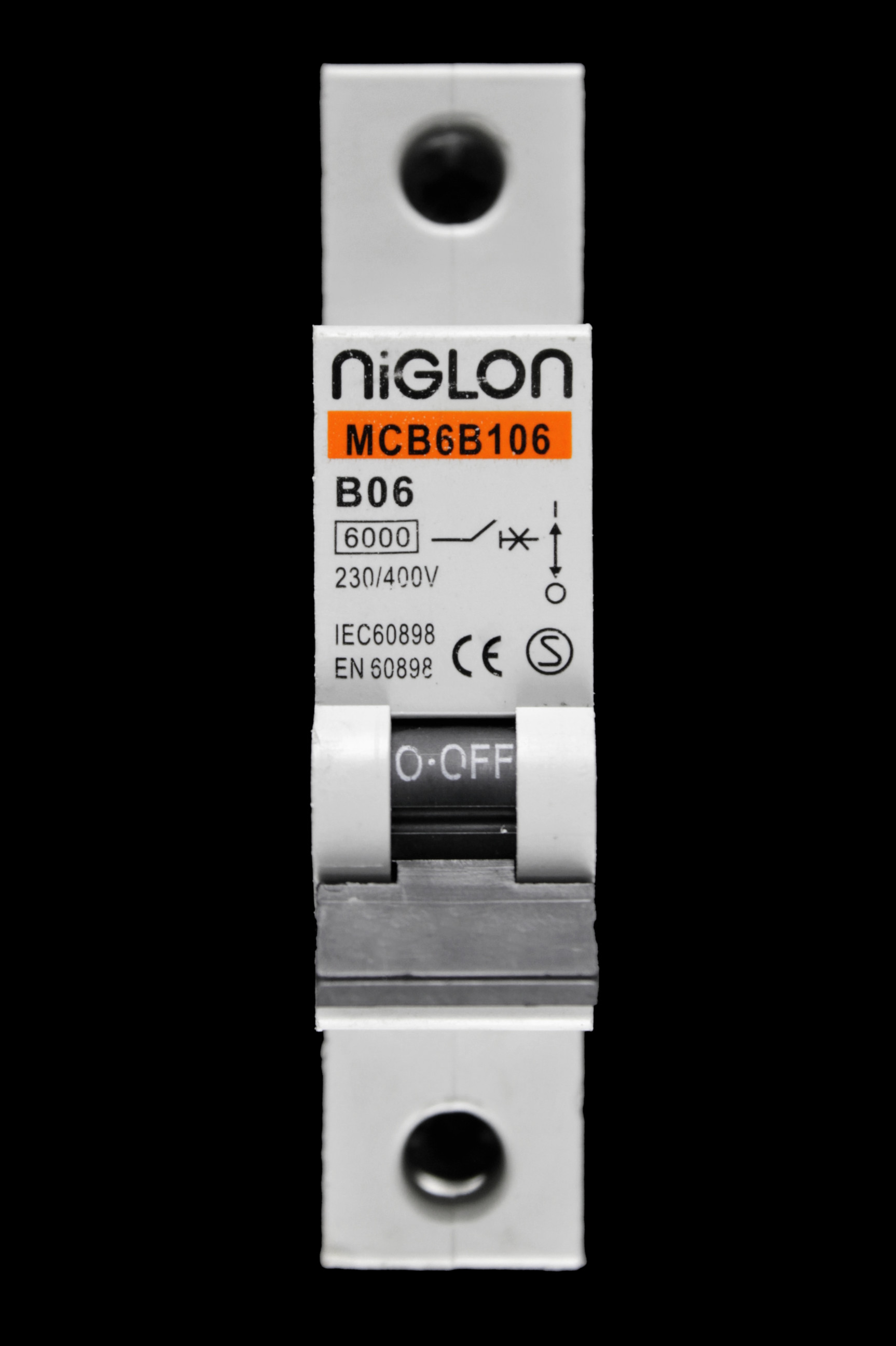 NIGLON 6 AMP CURVE B 6kA MCB CIRCUIT BREAKER MCB6B106