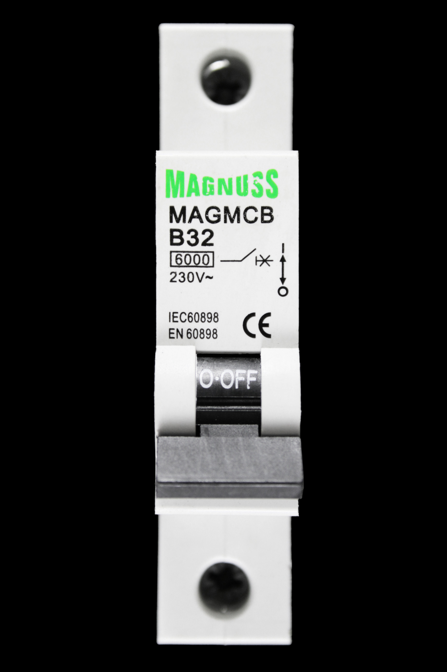MAGNUSS 32 AMP CURVE B 6kA MCB CIRCUIT BREAKER MAGMCBB32