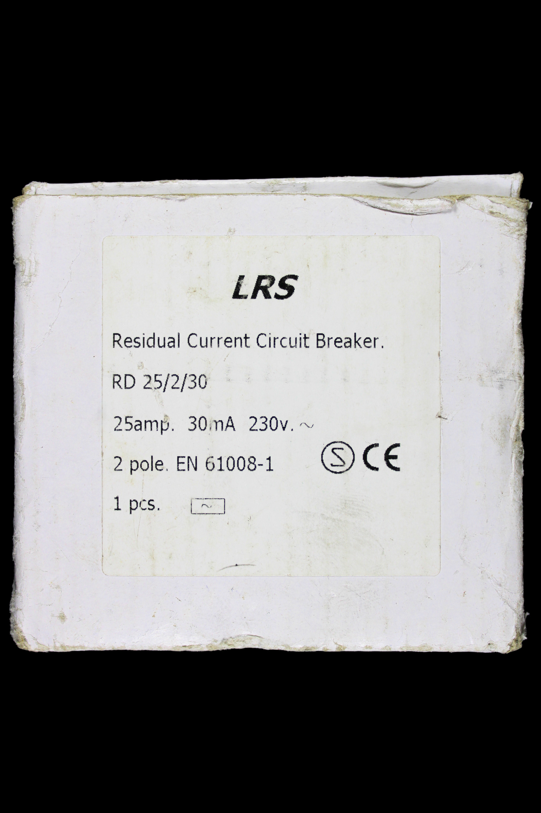 LRS 25 AMP 30mA DOUBLE POLE RCCB RCD TYPE AC RD 25/2/30