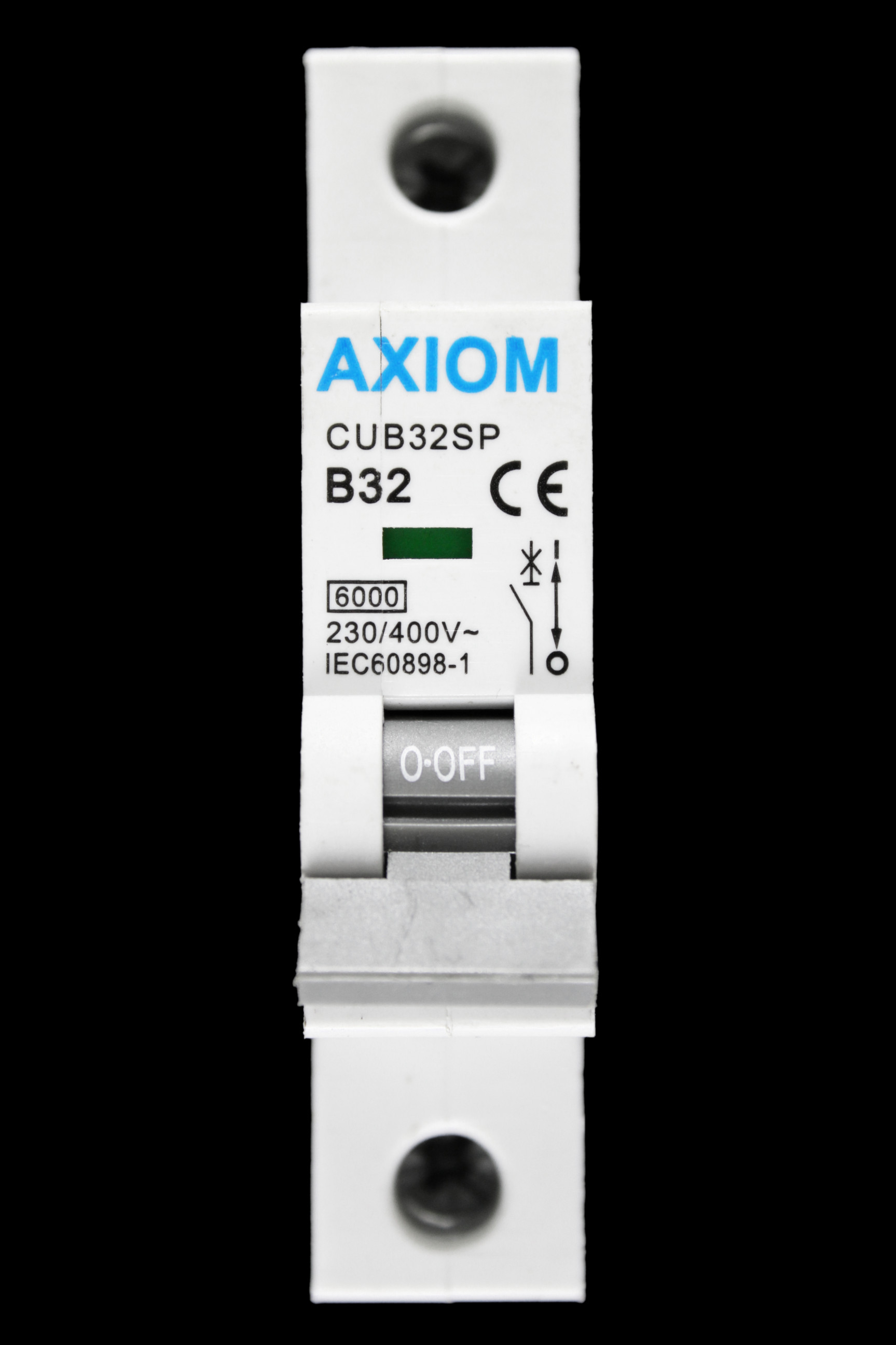 AXIOM 32 AMP CURVE B 6kA MCB CIRCUIT BREAKER CUB32SP