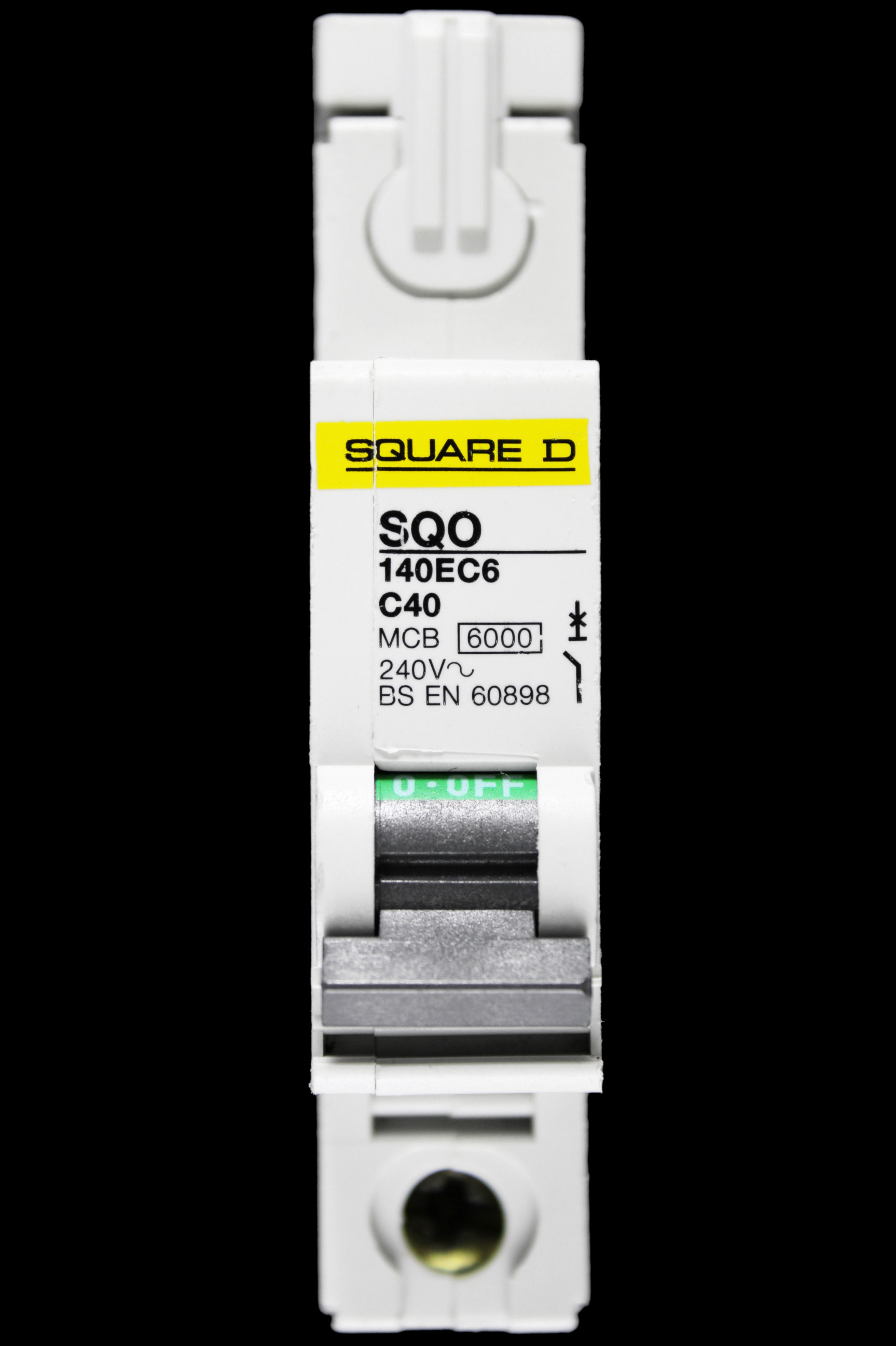 SQUARE D 40 AMP CURVE C 6kA MCB CIRCUIT BREAKER SQO 140EC6