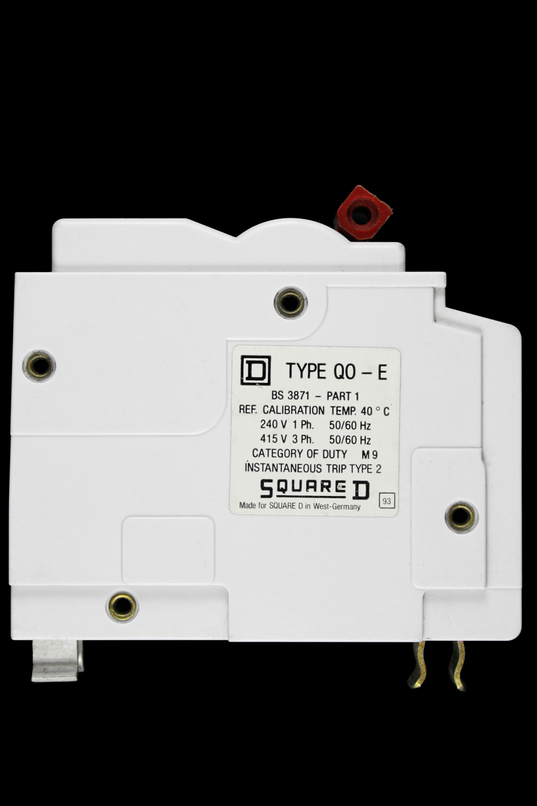 SQUARE D 45 AMP TYPE 2 M9 MCB CIRCUIT BREAKER QOE QO-E RED