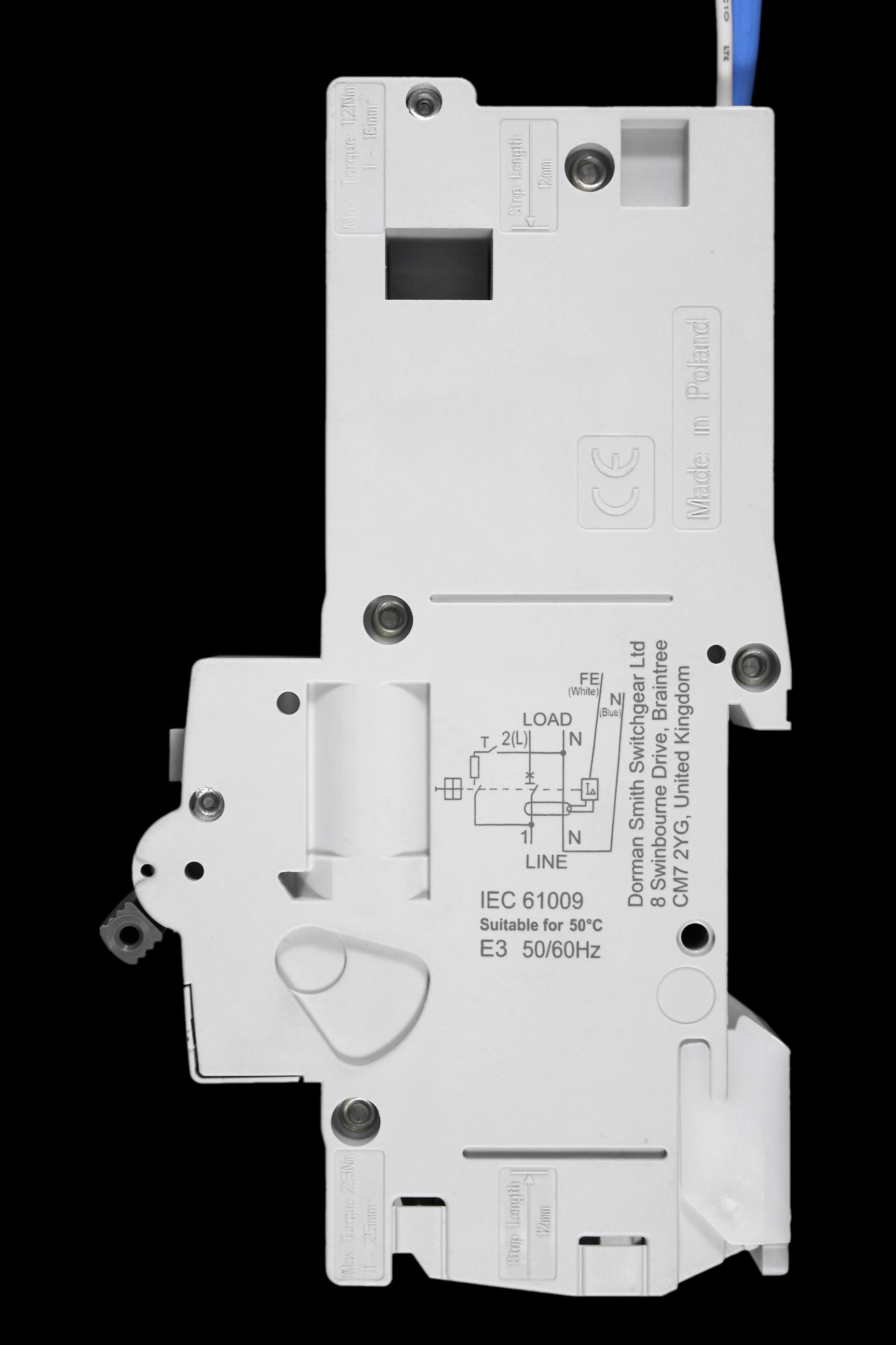 DORMAN SMITH 6 AMP CURVE C 10kA 30mA RCBO TYPE AC KR1PC0630
