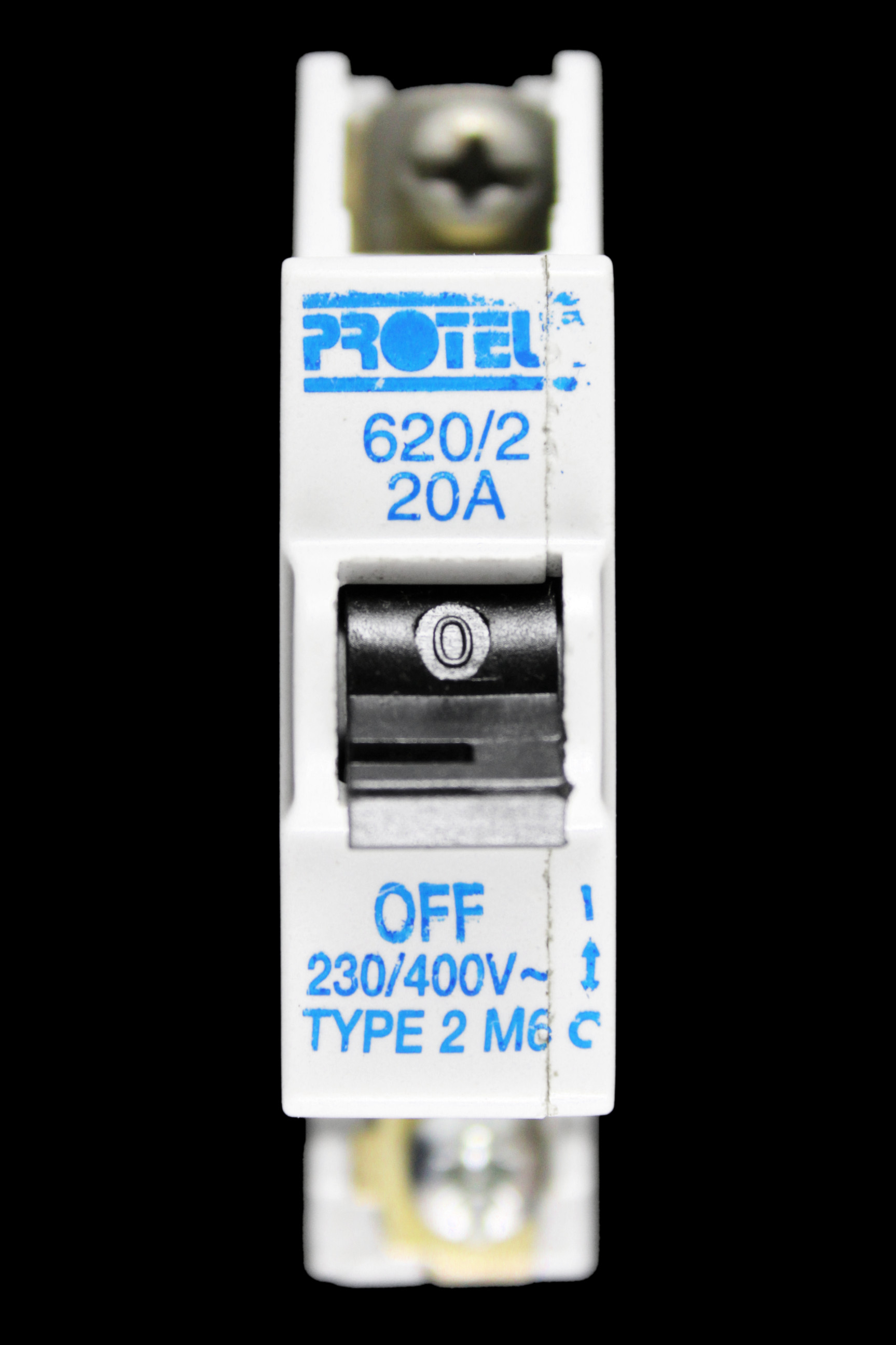 PROTEUS 20 AMP TYPE 2 M6 MCB CIRCUIT BREAKER 230/400V 620/2