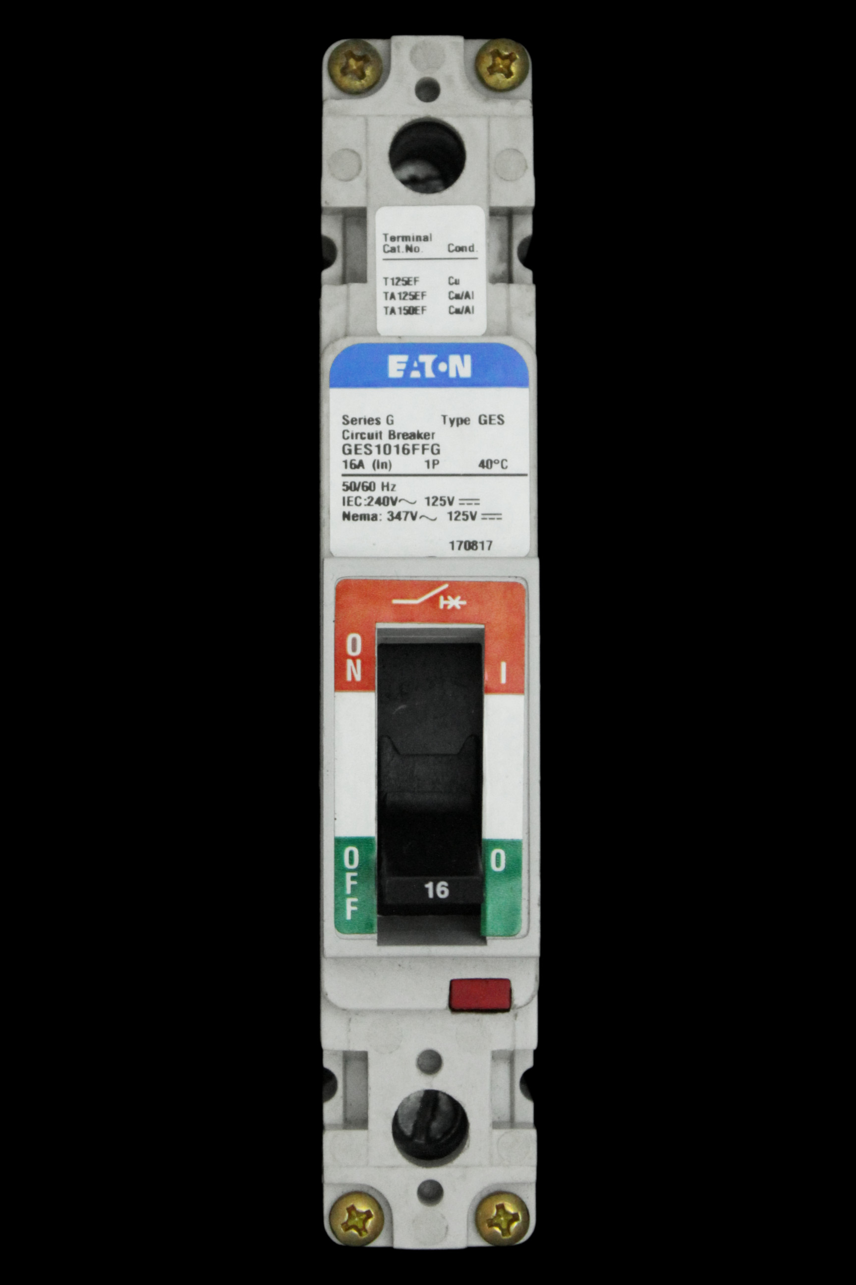 EATON 16 AMP 85kA MCCB SERIES G GES1016FFG