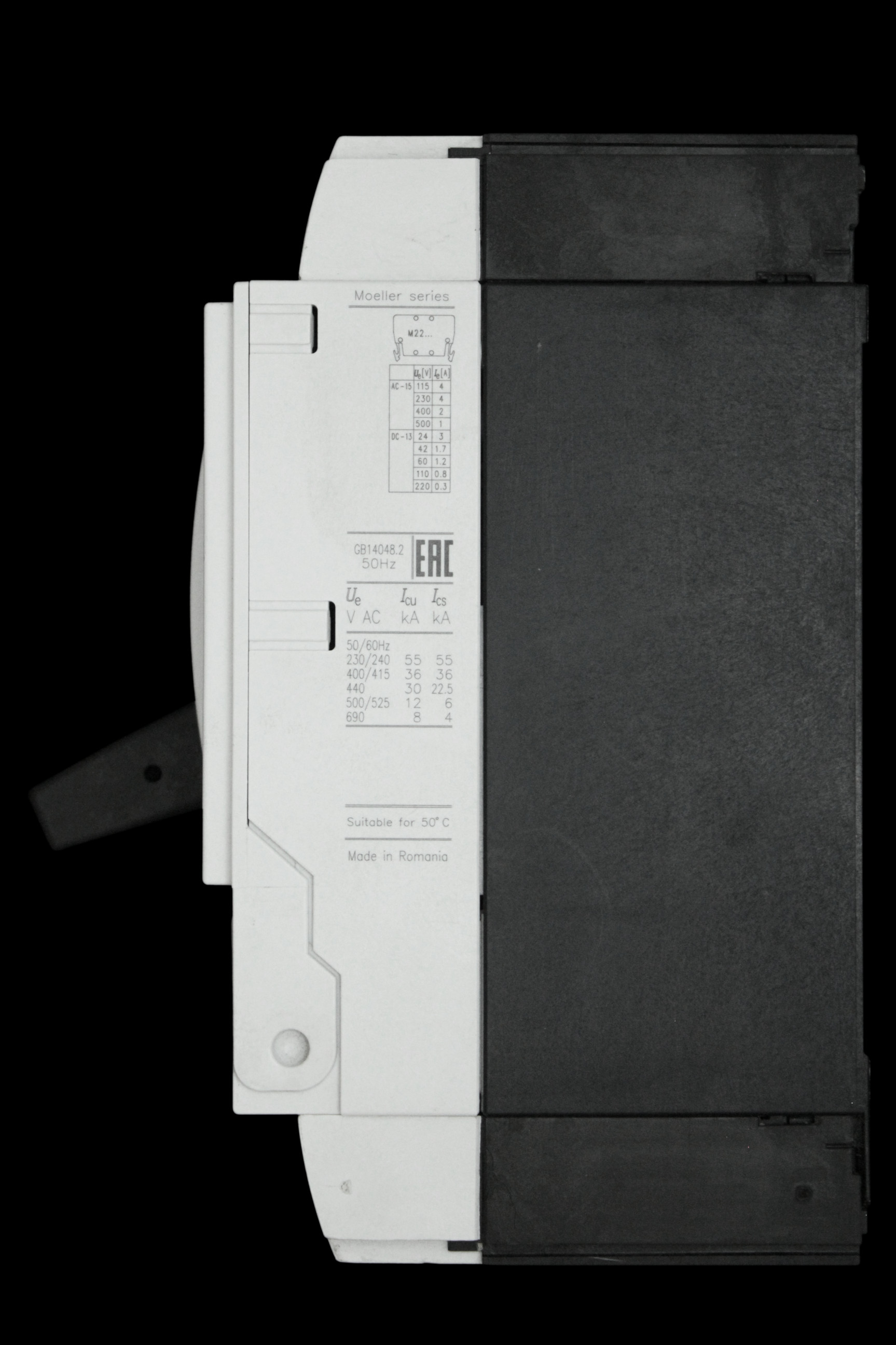 EATON 200 AMP 36kA TRIPLE POLE MCCB NZM2 NZMC2-A200