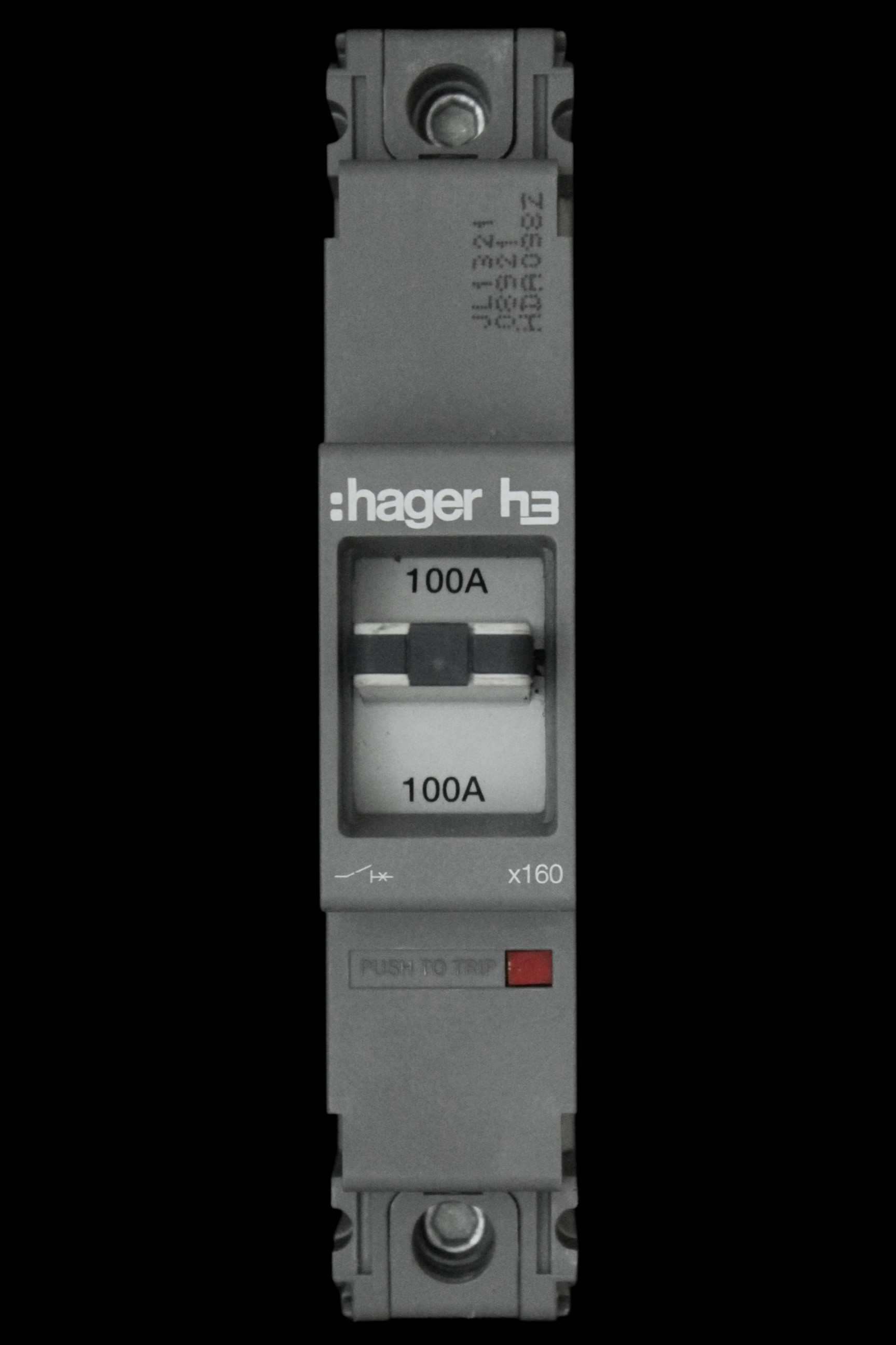 HAGER 100 AMP 18kA MCCB HDA098Z 313592