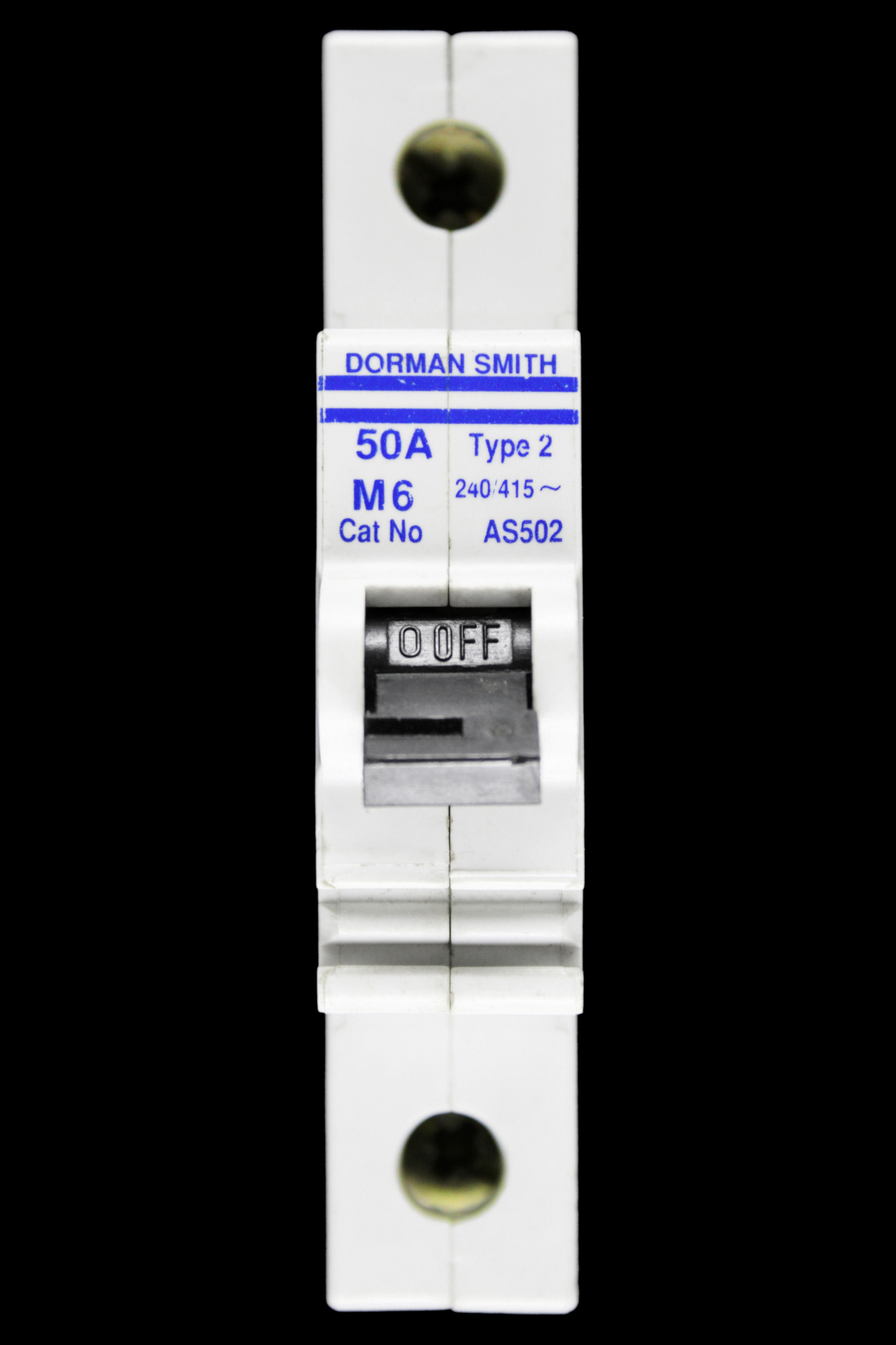 DORMAN SMITH 50 AMP TYPE 2 M6 MCB CIRCUIT BREAKER AS502