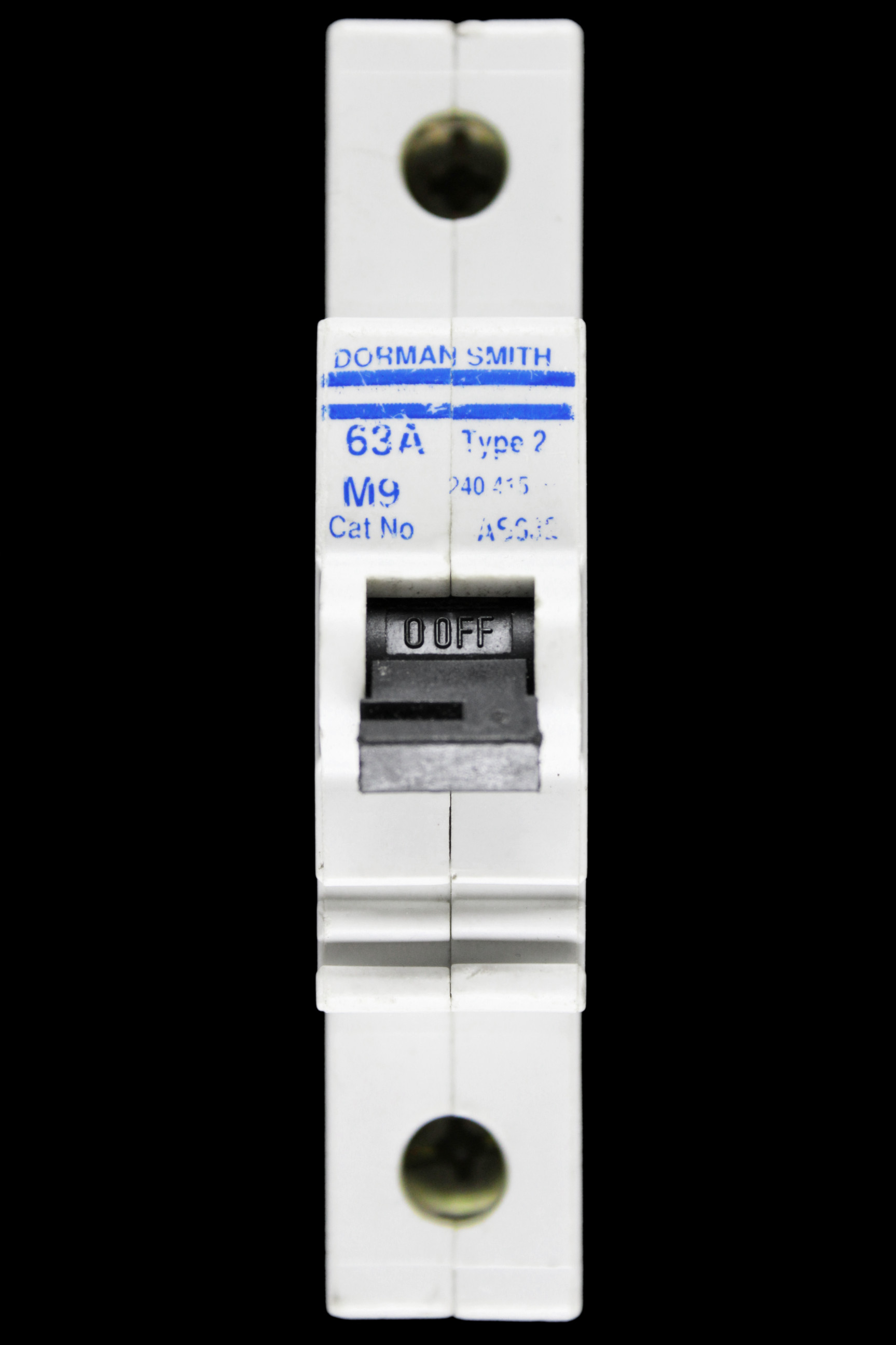 DORMAN SMITH 63 AMP TYPE 2 M9 MCB CIRCUIT BREAKER AS632