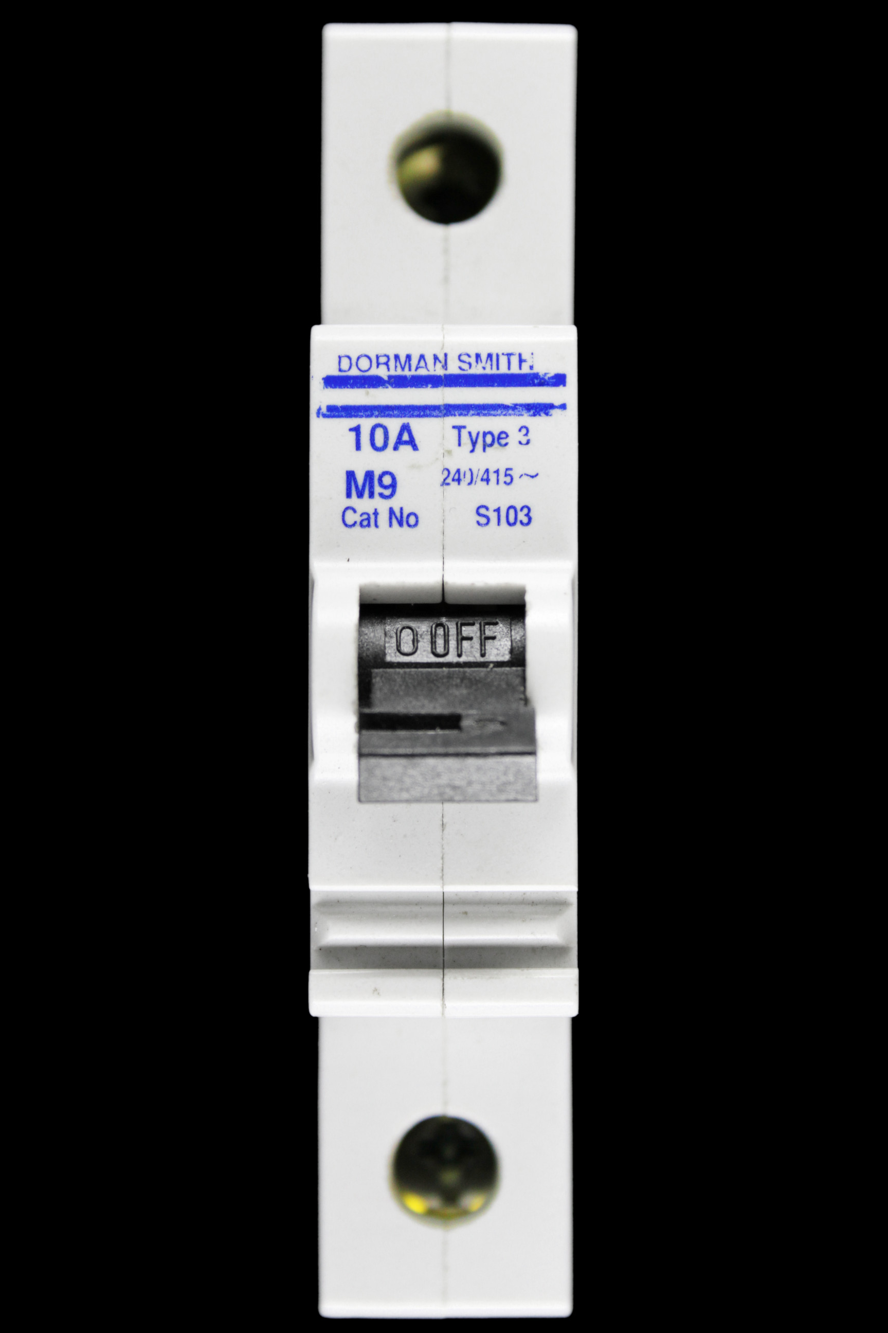DORMAN SMITH 10 AMP TYPE 3 M9 MCB CIRCUIT BREAKER S103