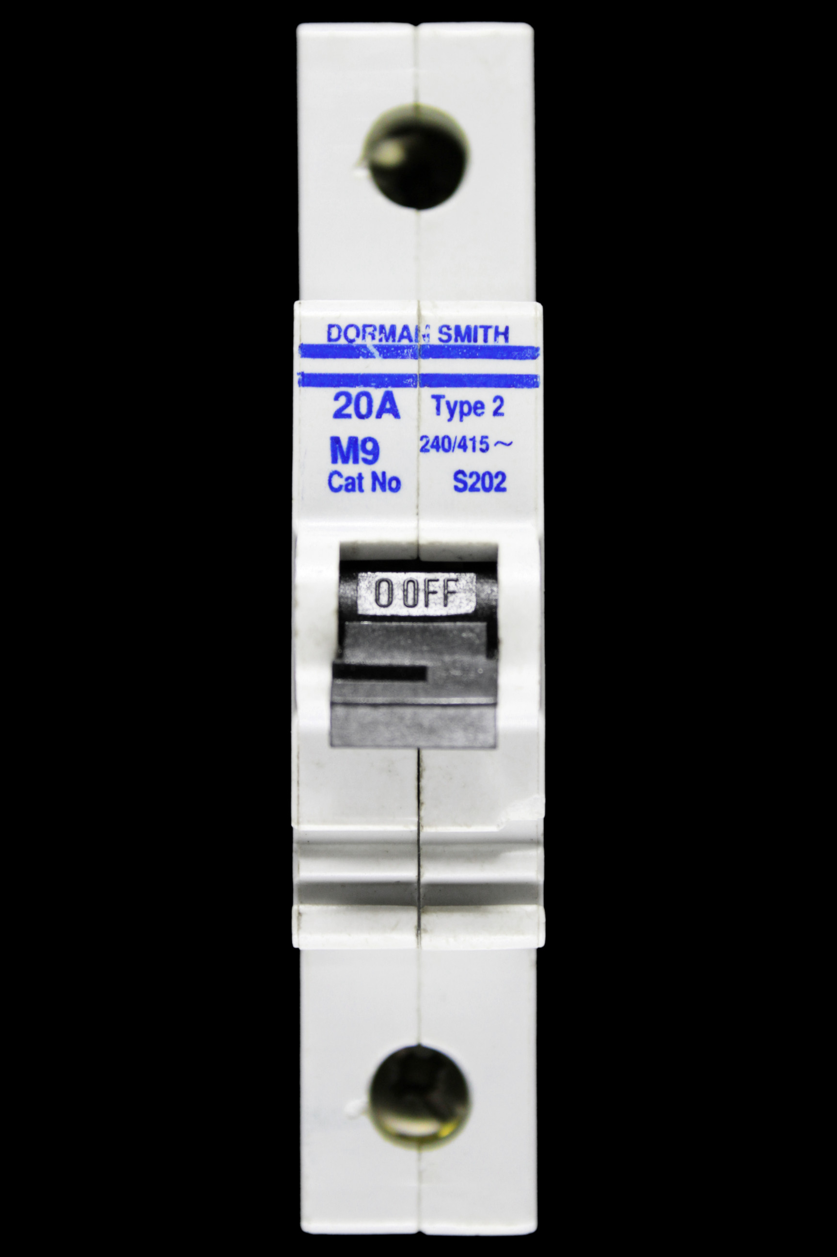 DORMAN SMITH 20 AMP TYPE 2 M9 MCB CIRCUIT BREAKER S202