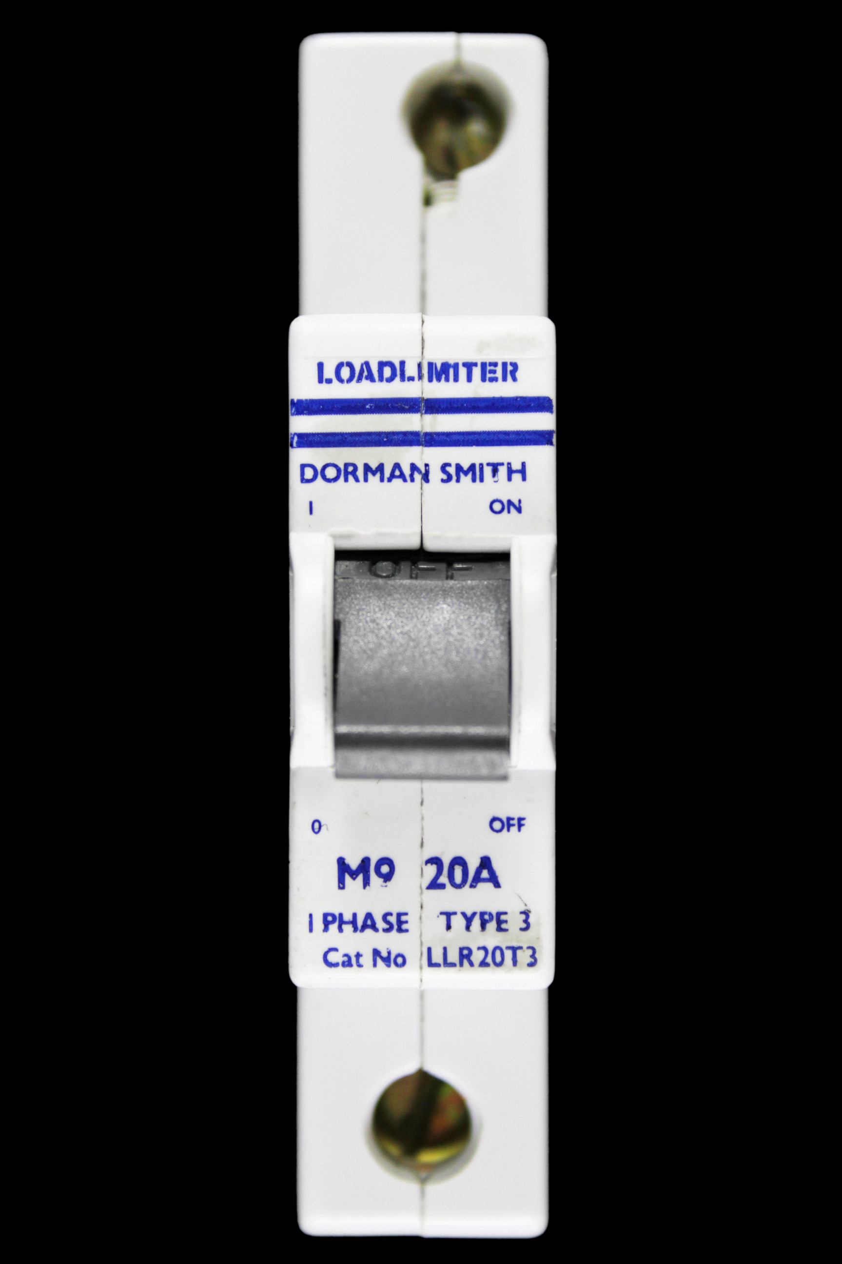 DORMAN SMITH 20 AMP TYPE 3 M9 MCB CIRCUIT BREAKER LOADLIMITER LLR 20T3