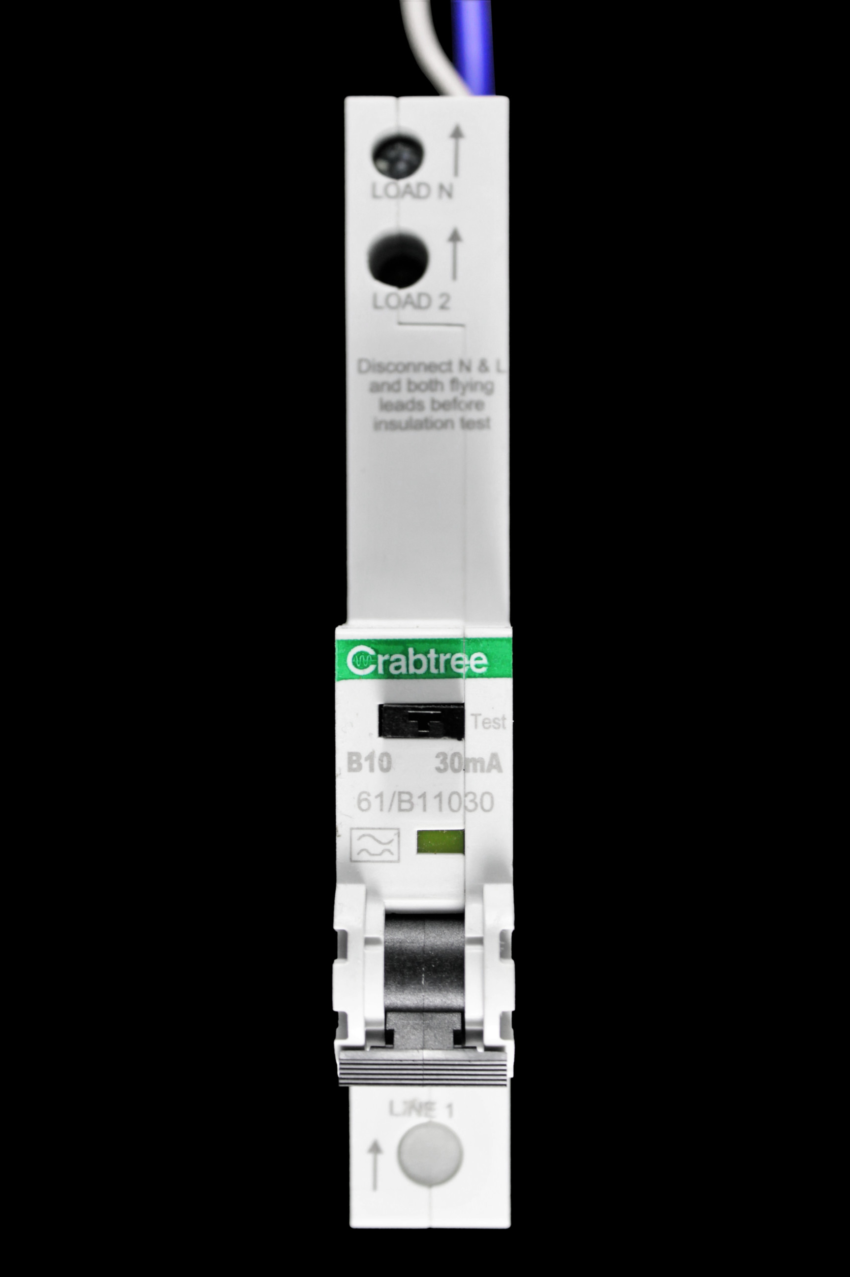 CRABTREE 10 AMP CURVE B 6kA 30mA RCBO TYPE A 61/B11030 STARBREAKER