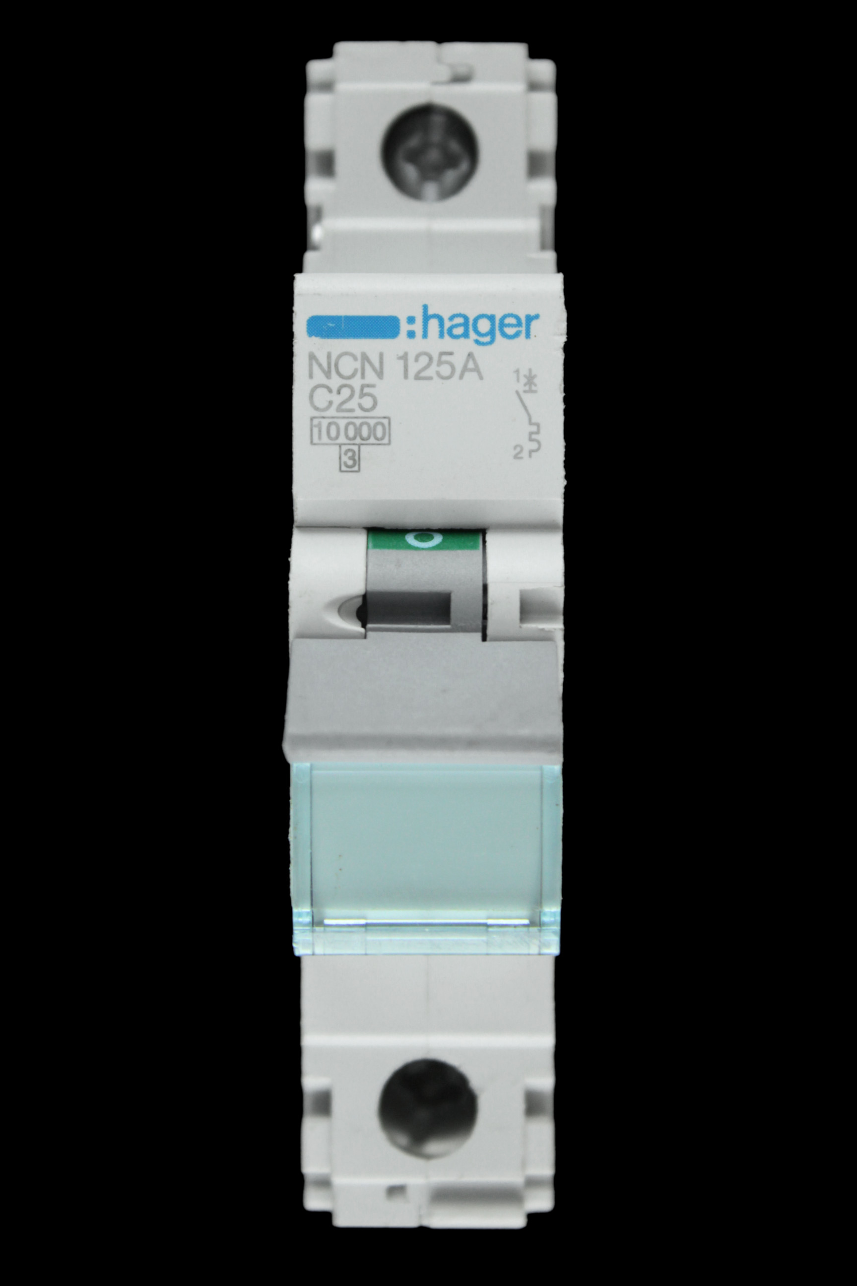 HAGER 25 AMP CURVE C 10kA MCB CIRCUIT BREAKER NCN125A 461554