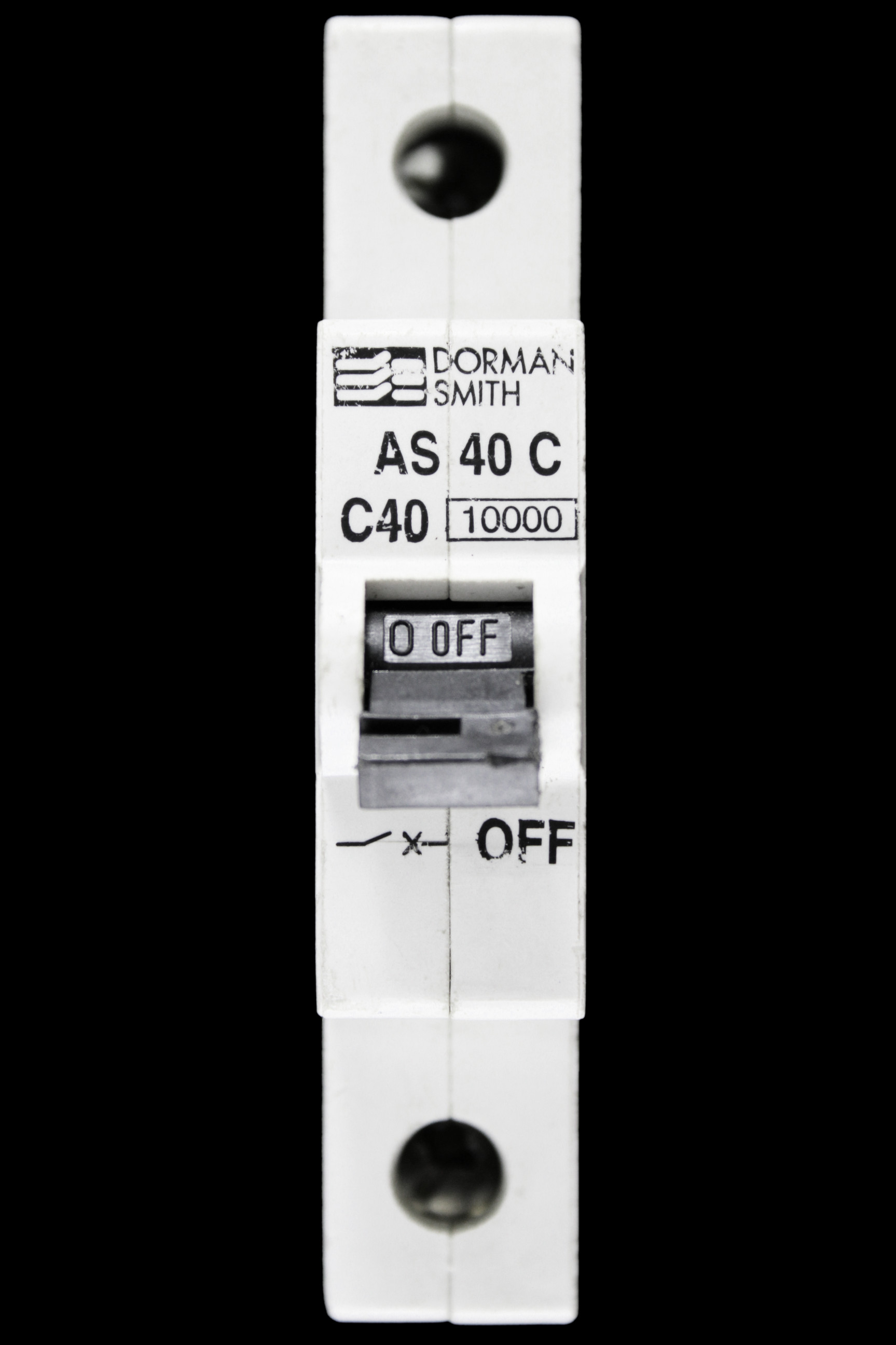 DORMAN SMITH 40 AMP CURVE C 10kA MCB CIRCUIT BREAKER AS40C