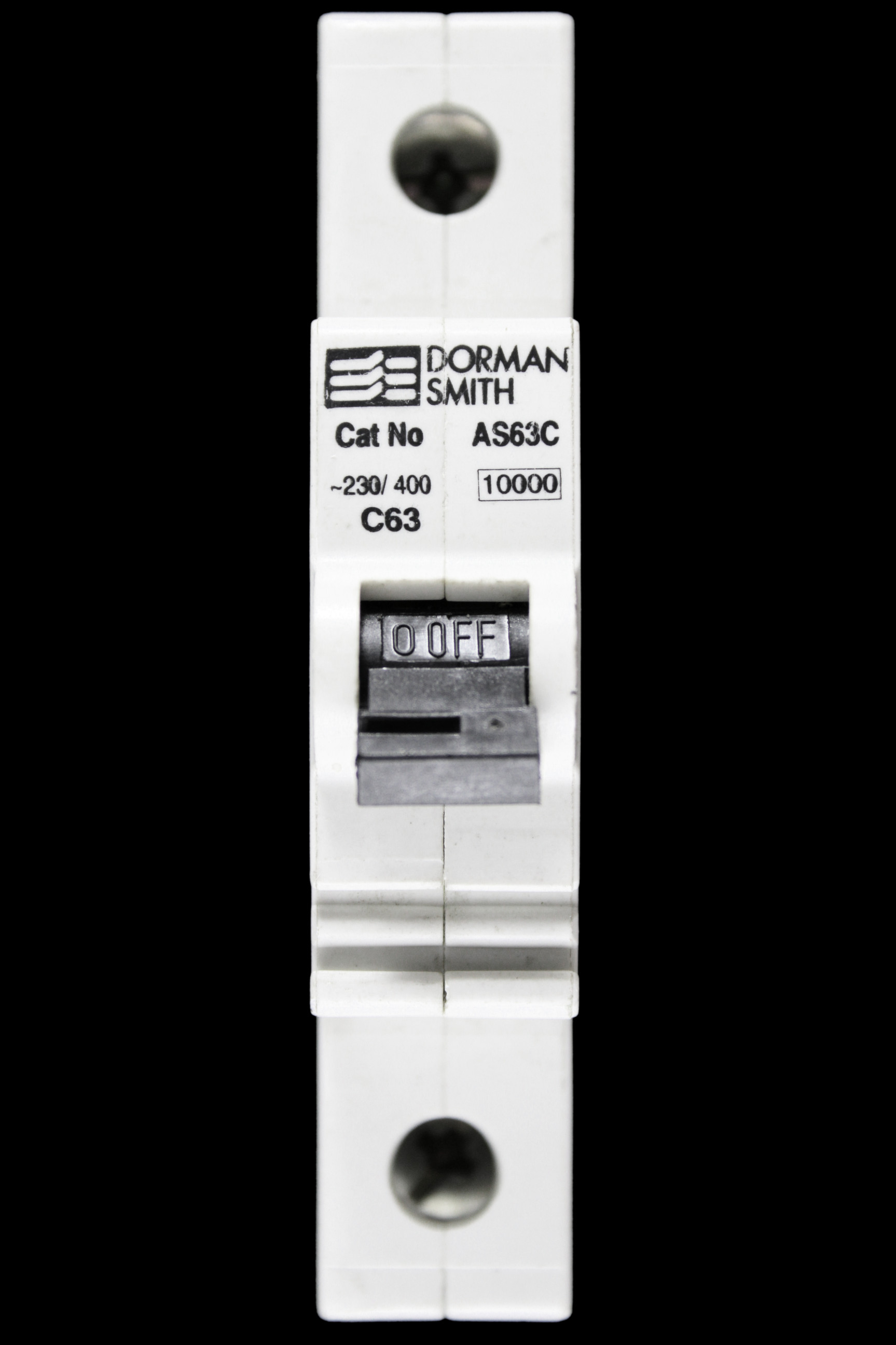 DORMAN SMITH 63 AMP CURVE C 10kA MCB CIRCUIT BREAKER AS63C