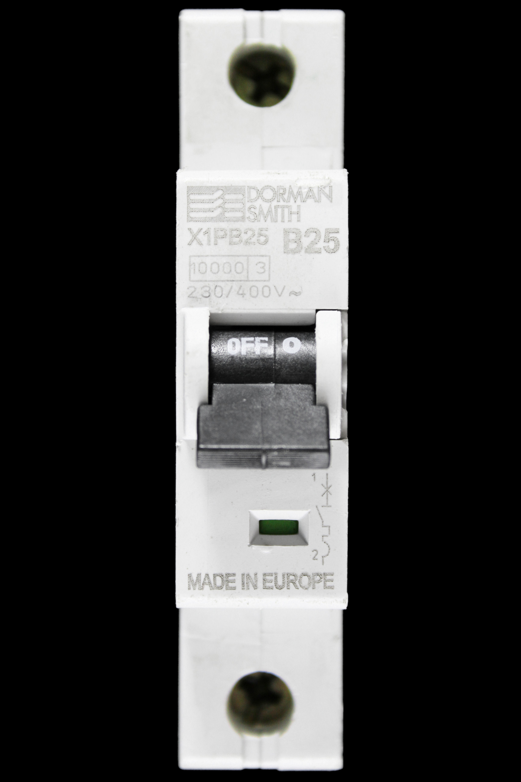 DORMAN SMITH 25 AMP CURVE B 10kA MCB CIRCUIT BREAKER X1PB25