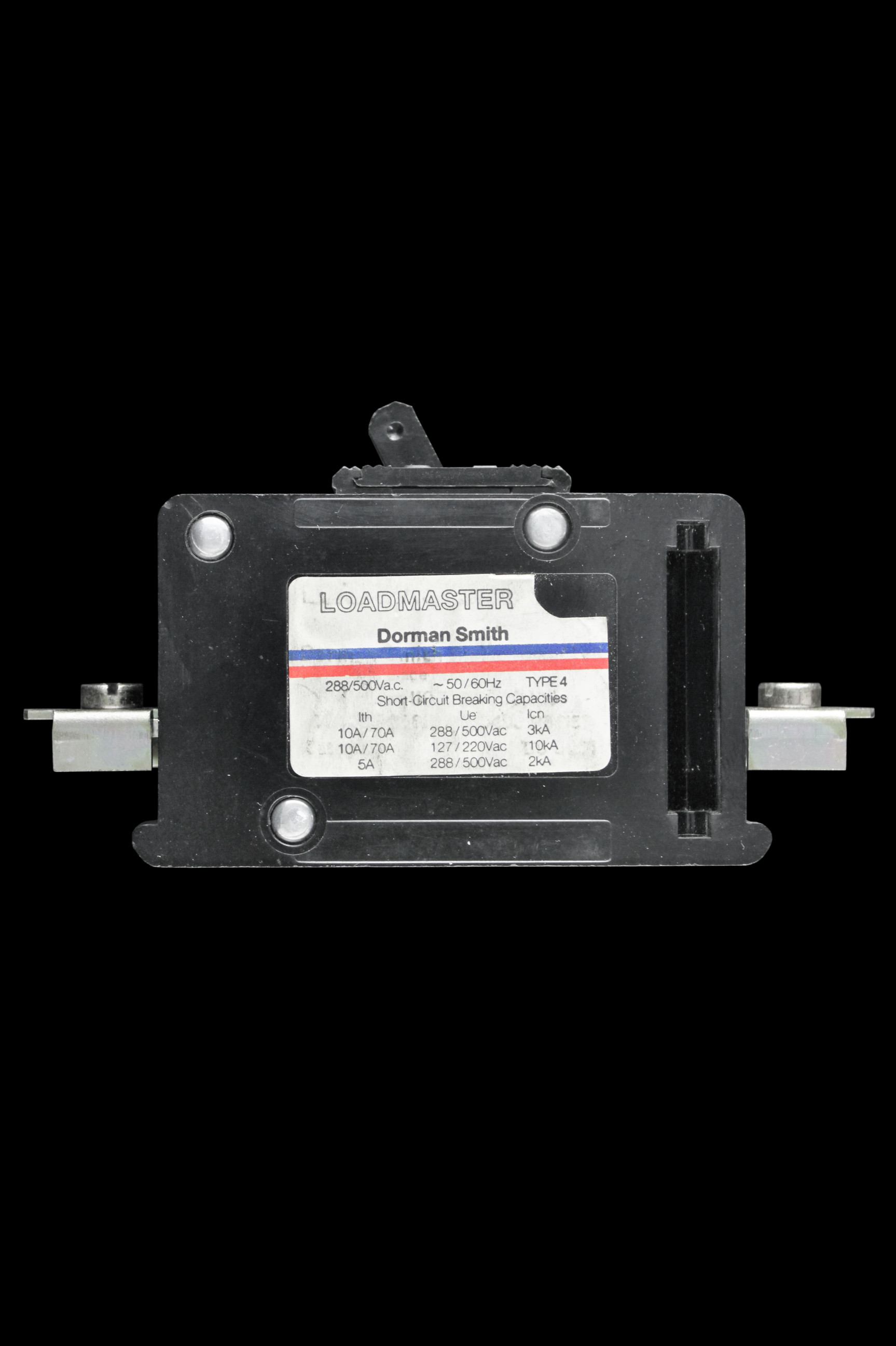 DORMAN SMITH 10 AMP TYPE 4 3kA MCB CIRCUIT BREAKER 288/500V LOADMASTER