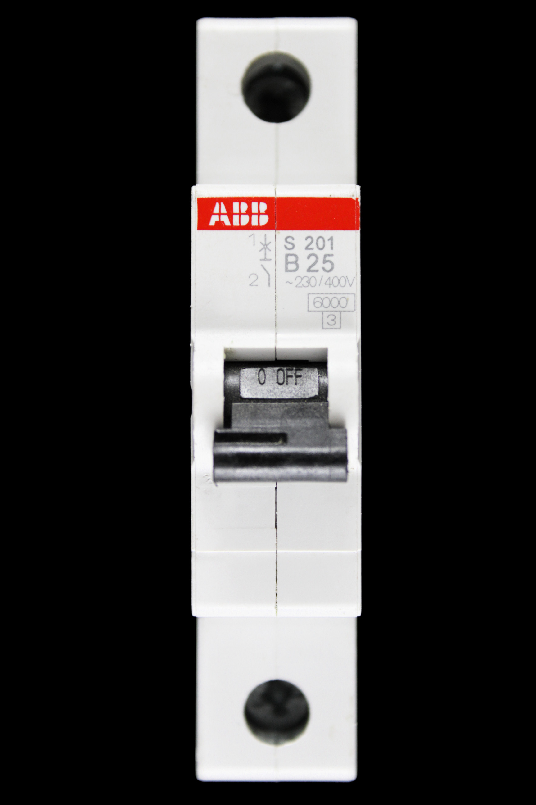 ABB 25 AMP CURVE B 6kA MCB CIRCUIT BREAKER 2CDS251001R0255 S201