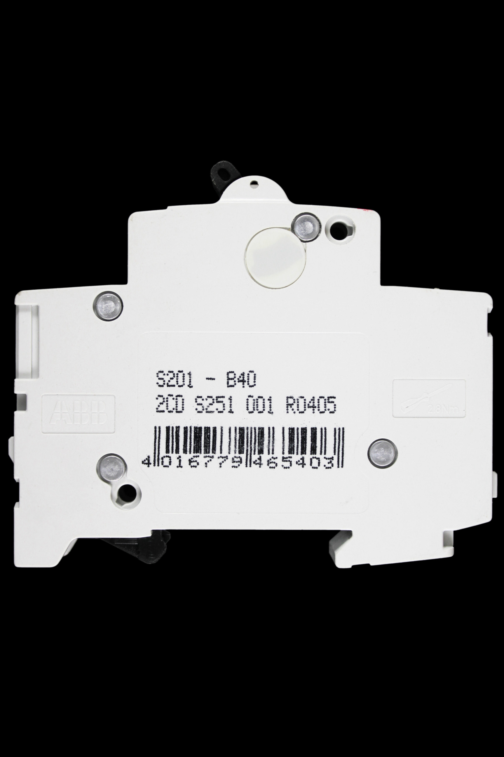ABB 40 AMP CURVE B 6kA MCB CIRCUIT BREAKER 2CDS251001R0405 S201