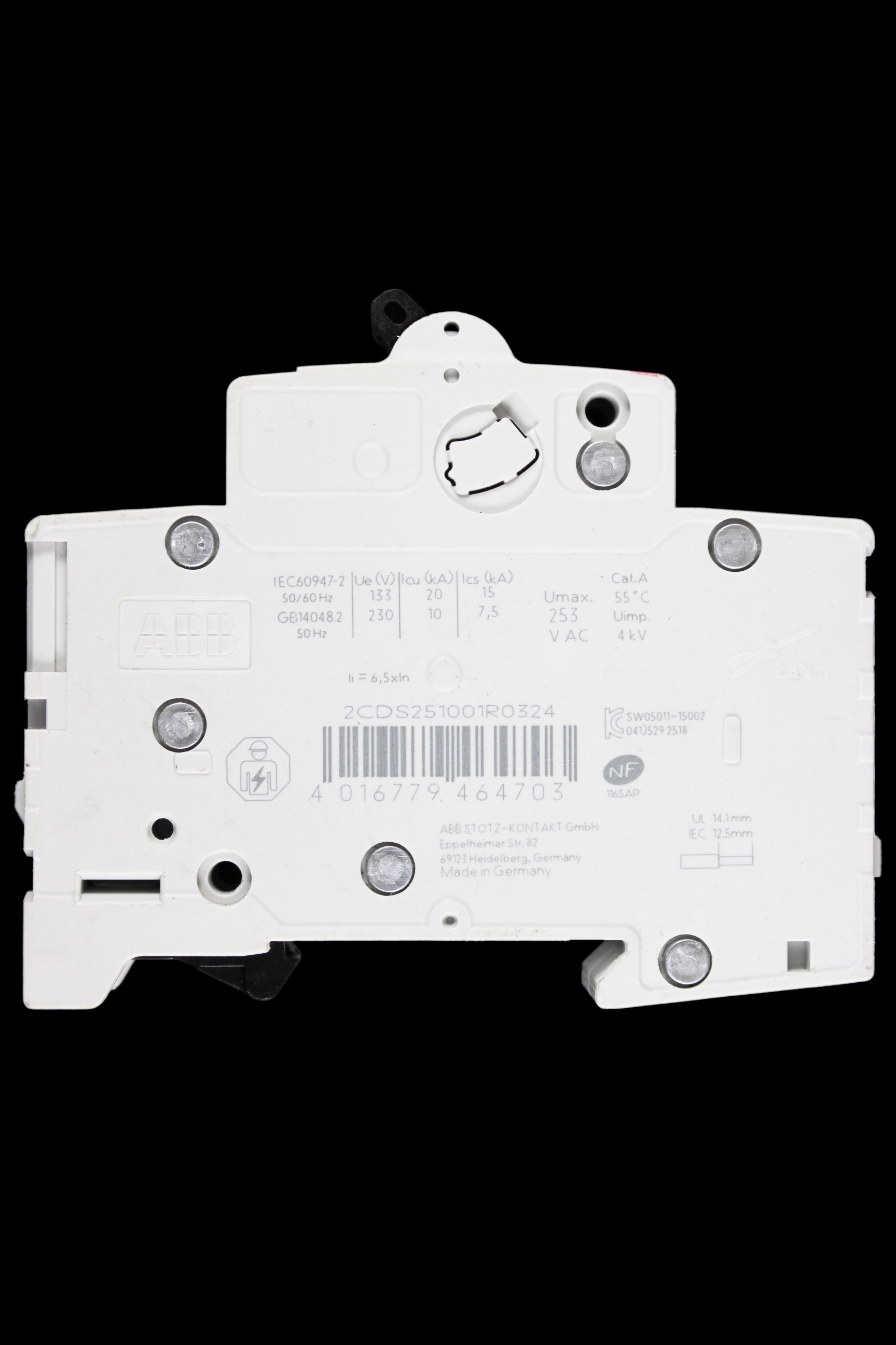ABB 32 AMP CURVE C 6kA MCB CIRCUIT BREAKER 2CDS251001R0324 S201