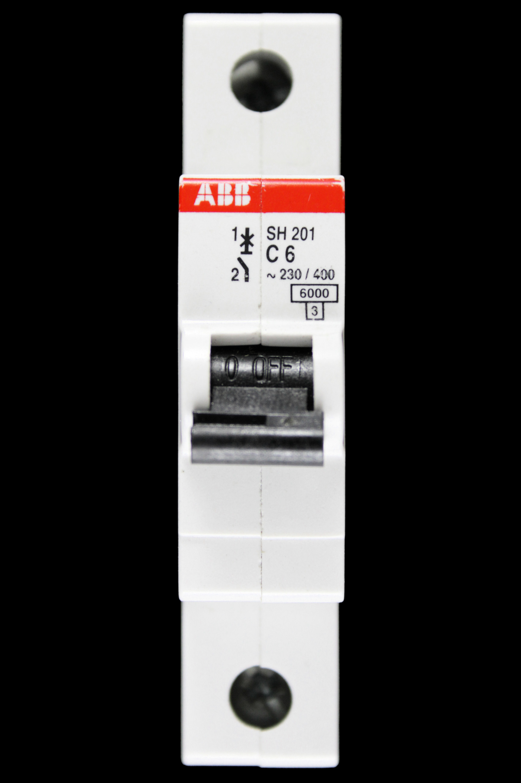 ABB 6 AMP CURVE C 6kA MCB CIRCUIT BREAKER SH201