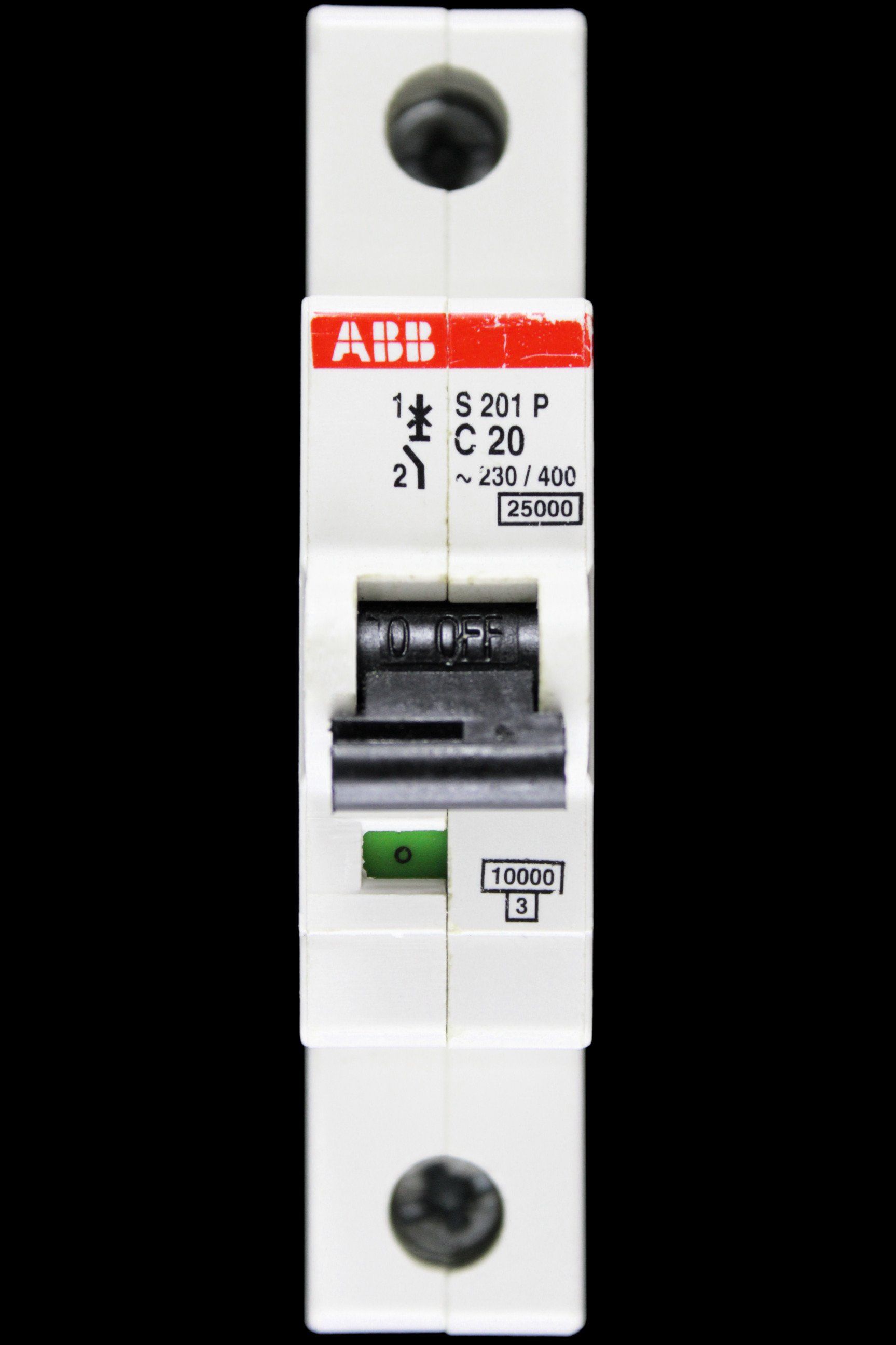 ABB 20 AMP CURVE C 25kA MCB CIRCUIT BREAKER 2CDS281001R0204 S201P