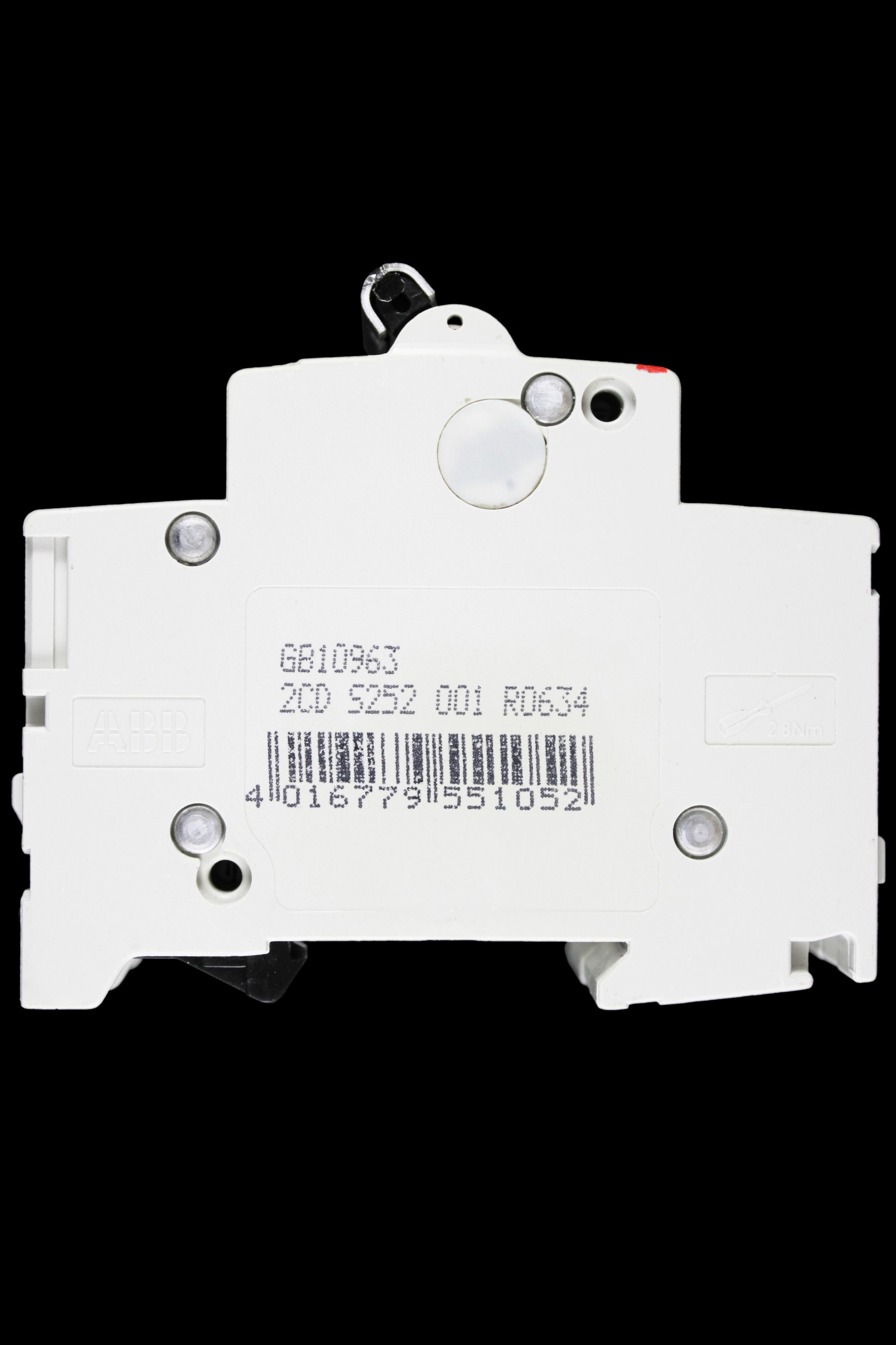 ABB 63 AMP CURVE C 6kA DOUBLE POLE MCB CIRCUIT BREAKER 2CDS252001R0634 S202