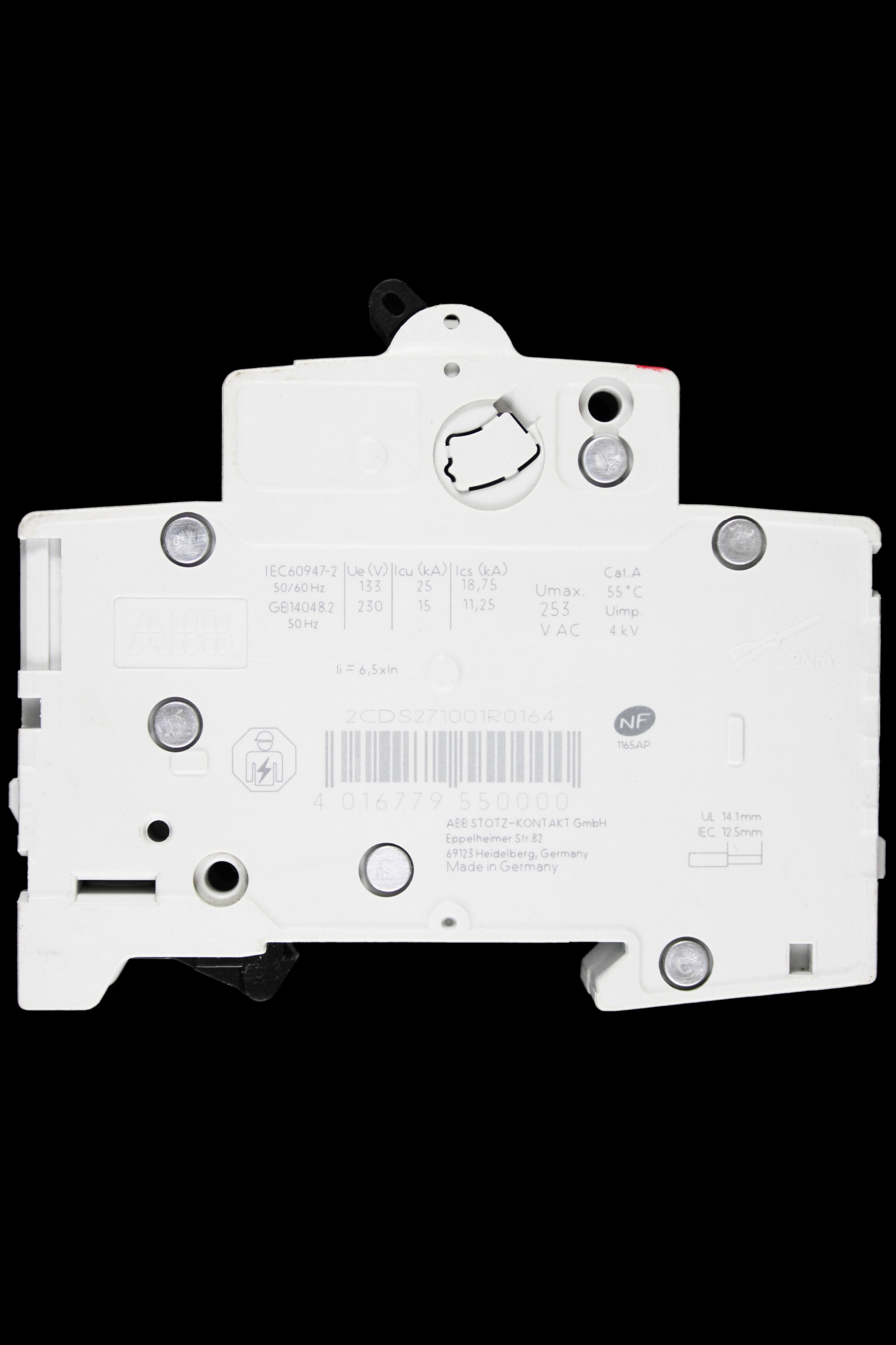 ABB 16 AMP CURVE C 10kA MCB CIRCUIT BREAKER 2CDS271001R0164 S201M