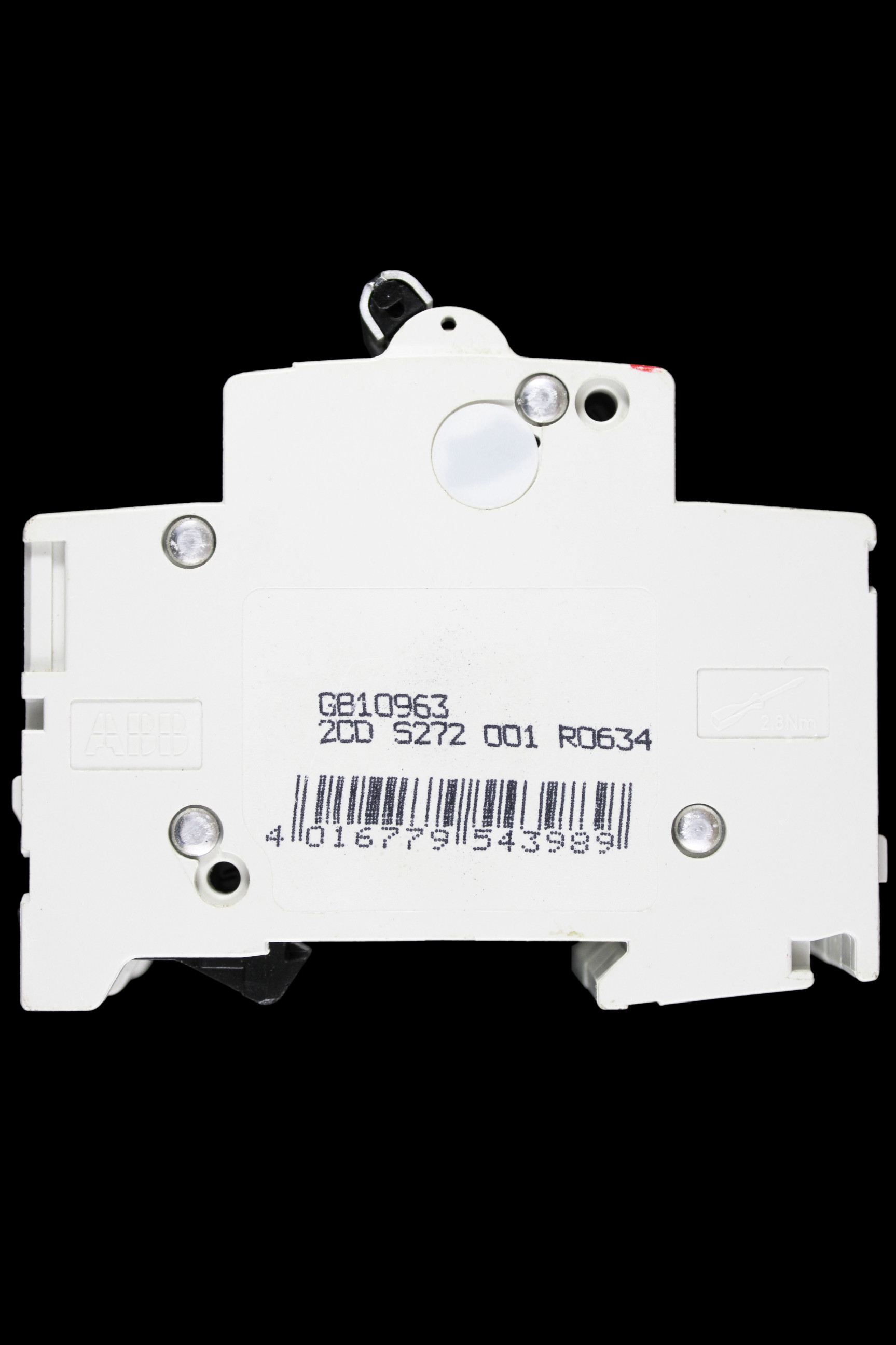 ABB 63 AMP CURVE C 10kA DOUBLE POLE MCB CIRCUIT BREAKER 2CDS272001R0634 S202M