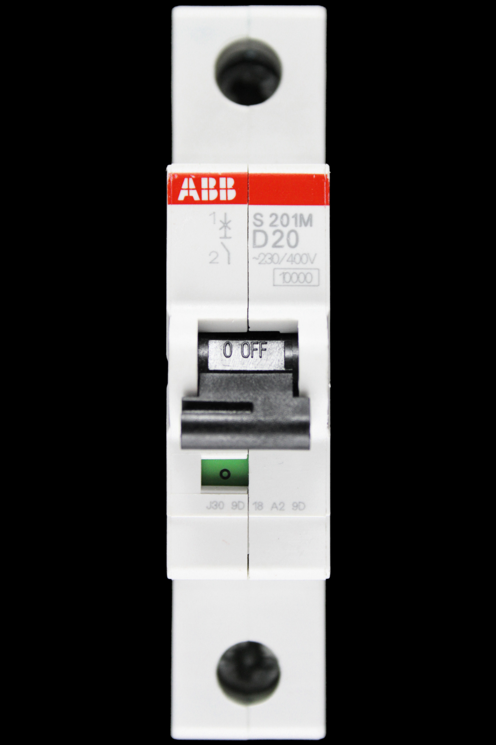 ABB 20 AMP CURVE D 10kA MCB CIRCUIT BREAKER 2CDS271001R0201 S201M