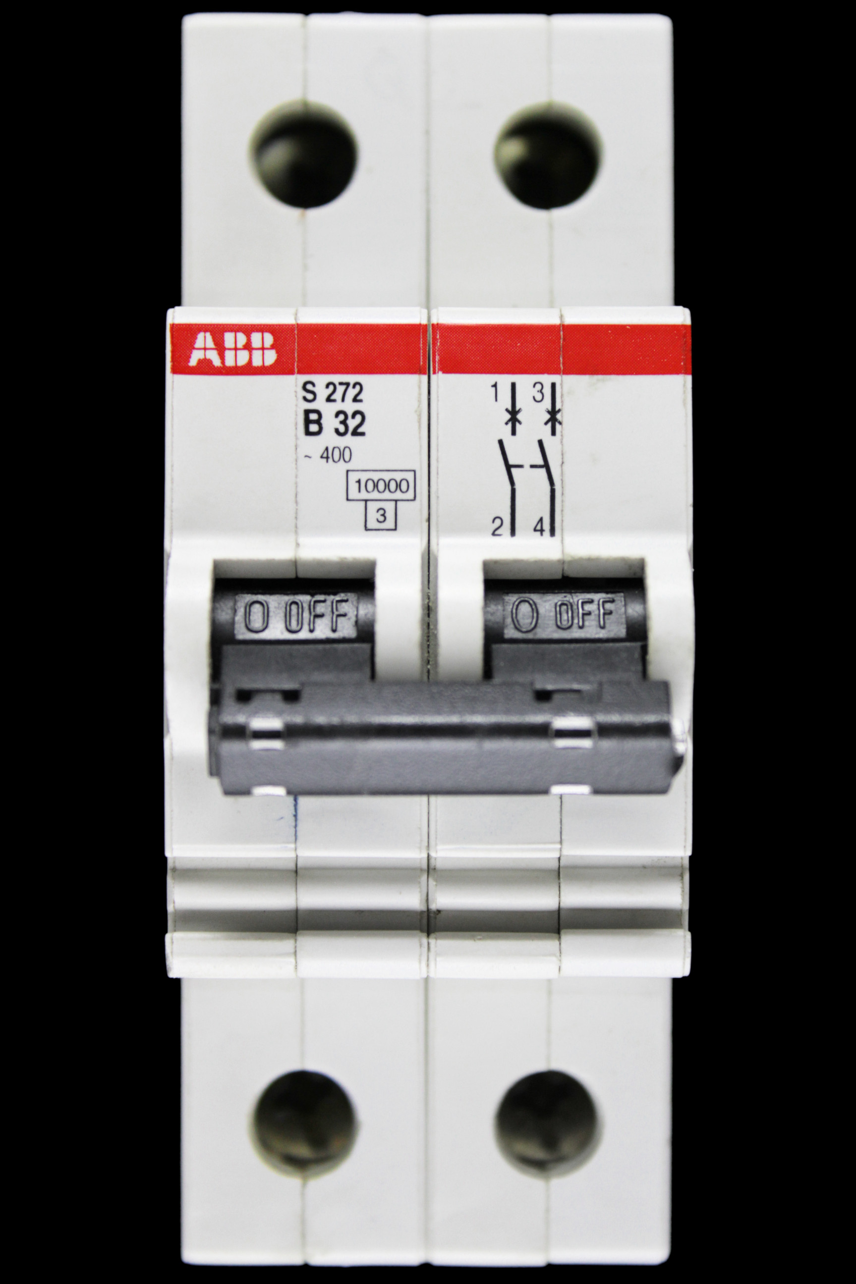 ABB 32 AMP CURVE B 10kA DOUBLE POLE MCB CIRCUIT BREKAER S272