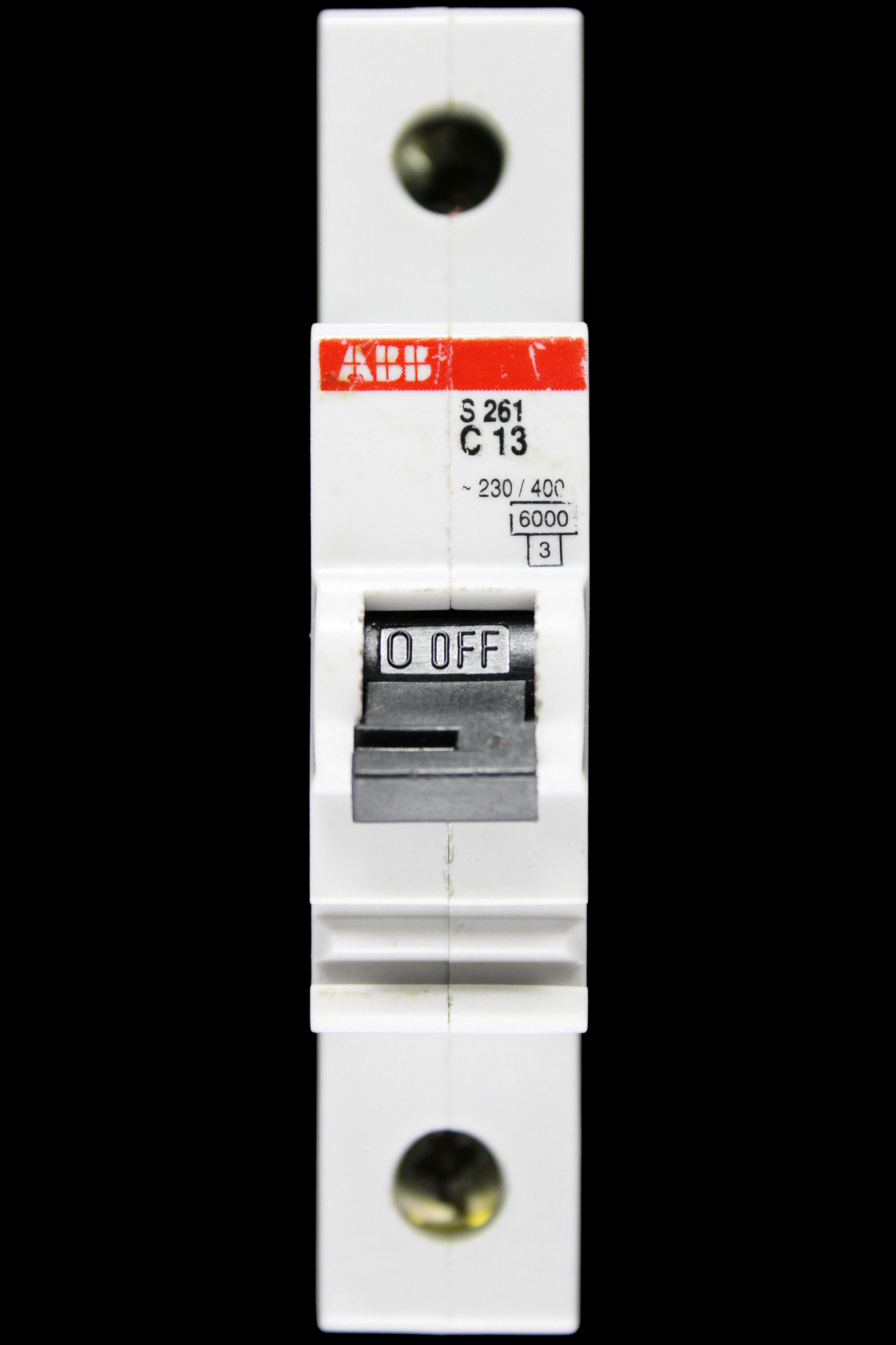 ABB 13 AMP CURVE C 6kA MCB CIRCUIT BREAKER S261