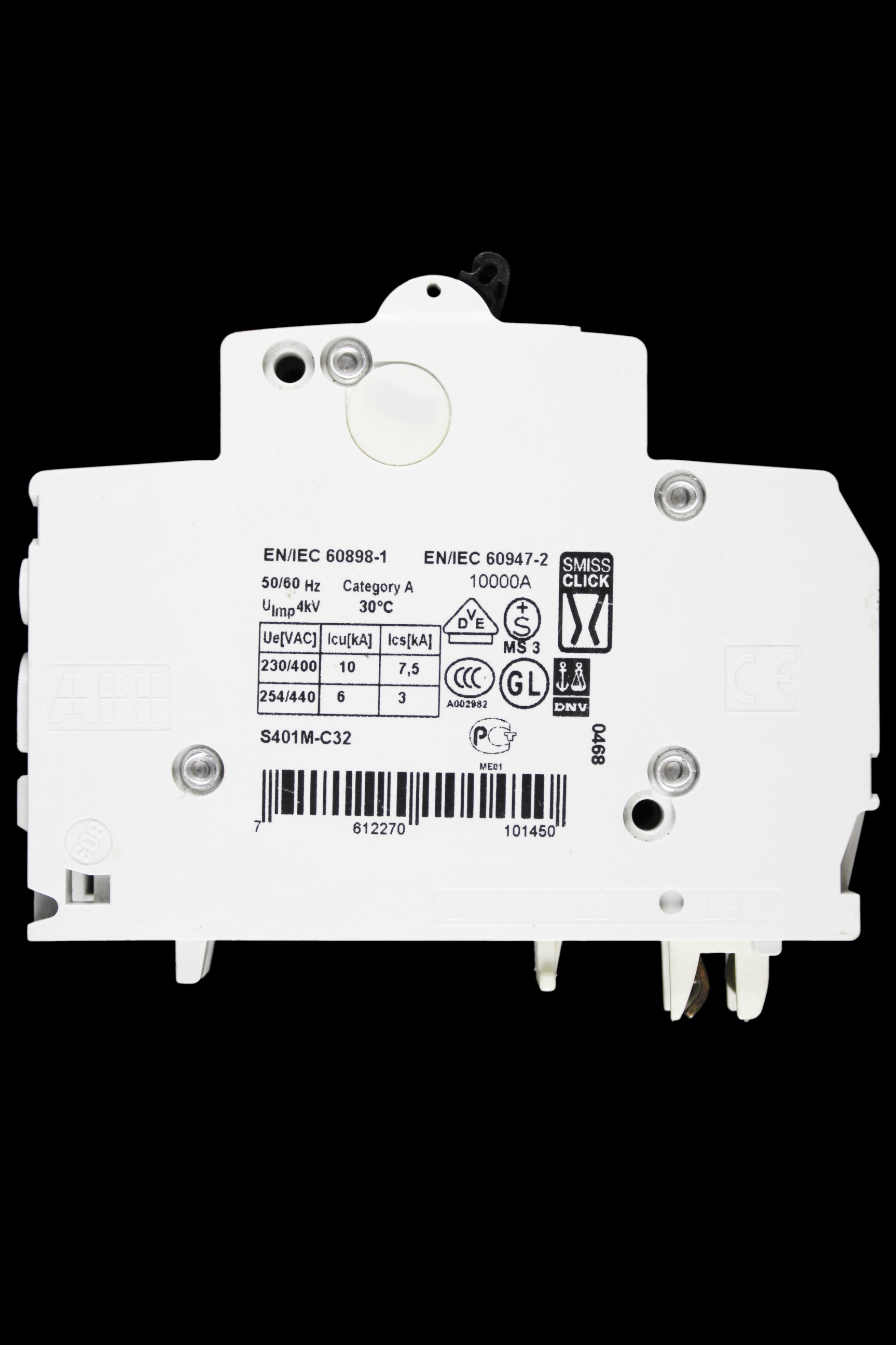 ABB 32 AMP CURVE C 10kA MCB CIRCUIT BREAKER SMISSLINE S401M
