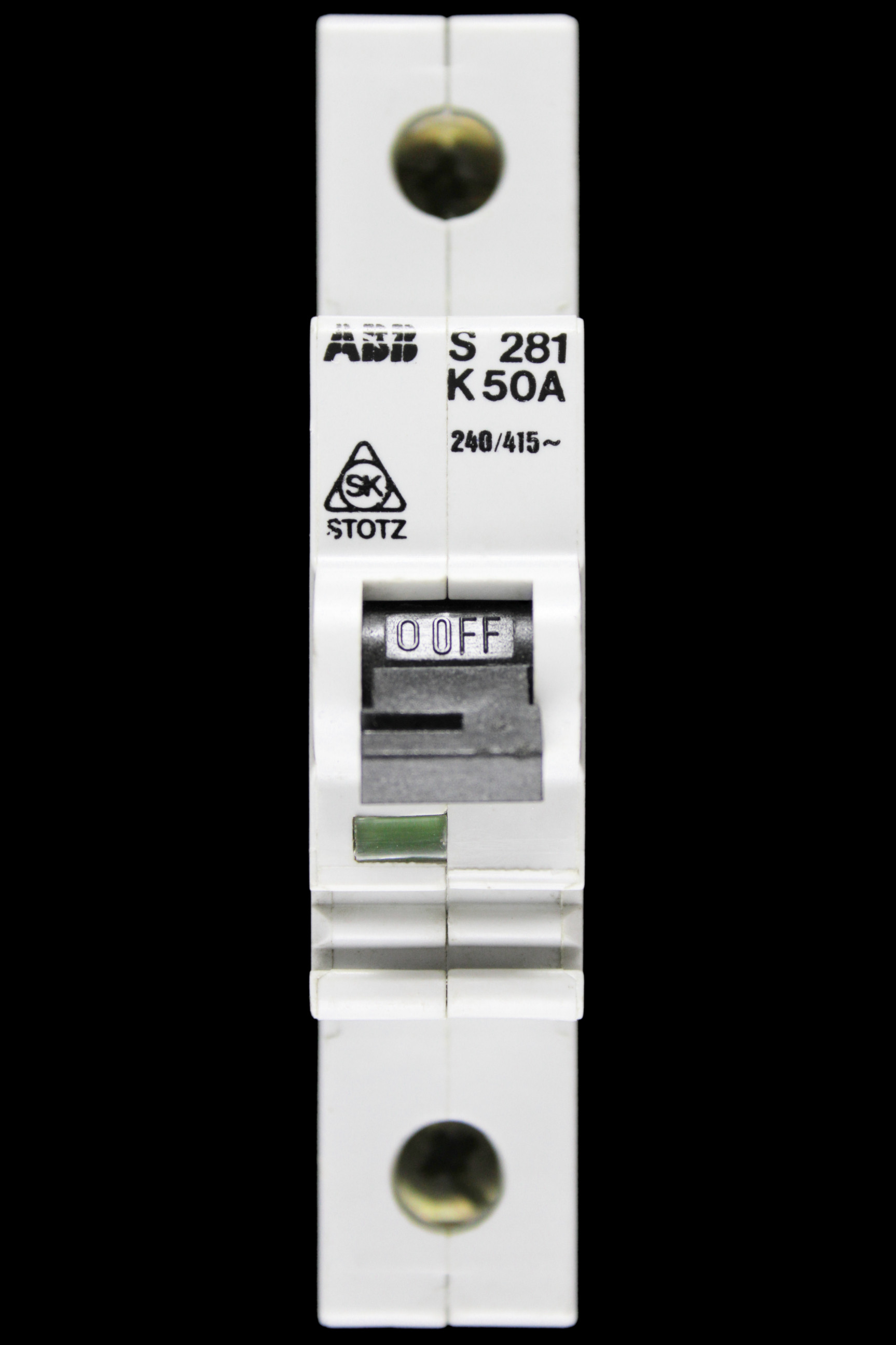 ABB 50 AMP CURVE K MCB CIRCUIT BREAKER S281 STOTZ
