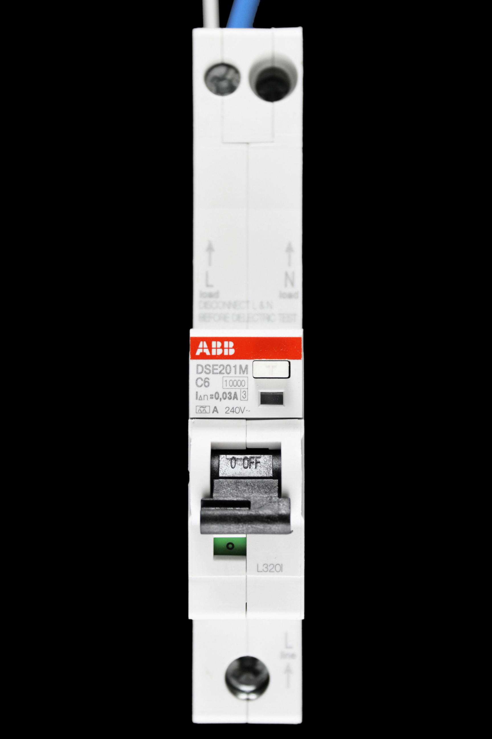 ABB 6 AMP CURVE C 10kA 30mA RCBO TYPE A DSE201 M 2CSR275151R1064