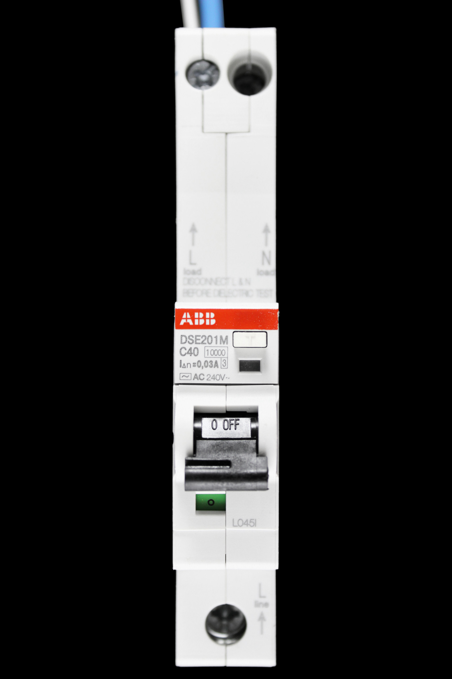 ABB 40 AMP CURVE C 10kA 30mA RCBO TYPE AC DSE201 M 2CSR275051R1404
