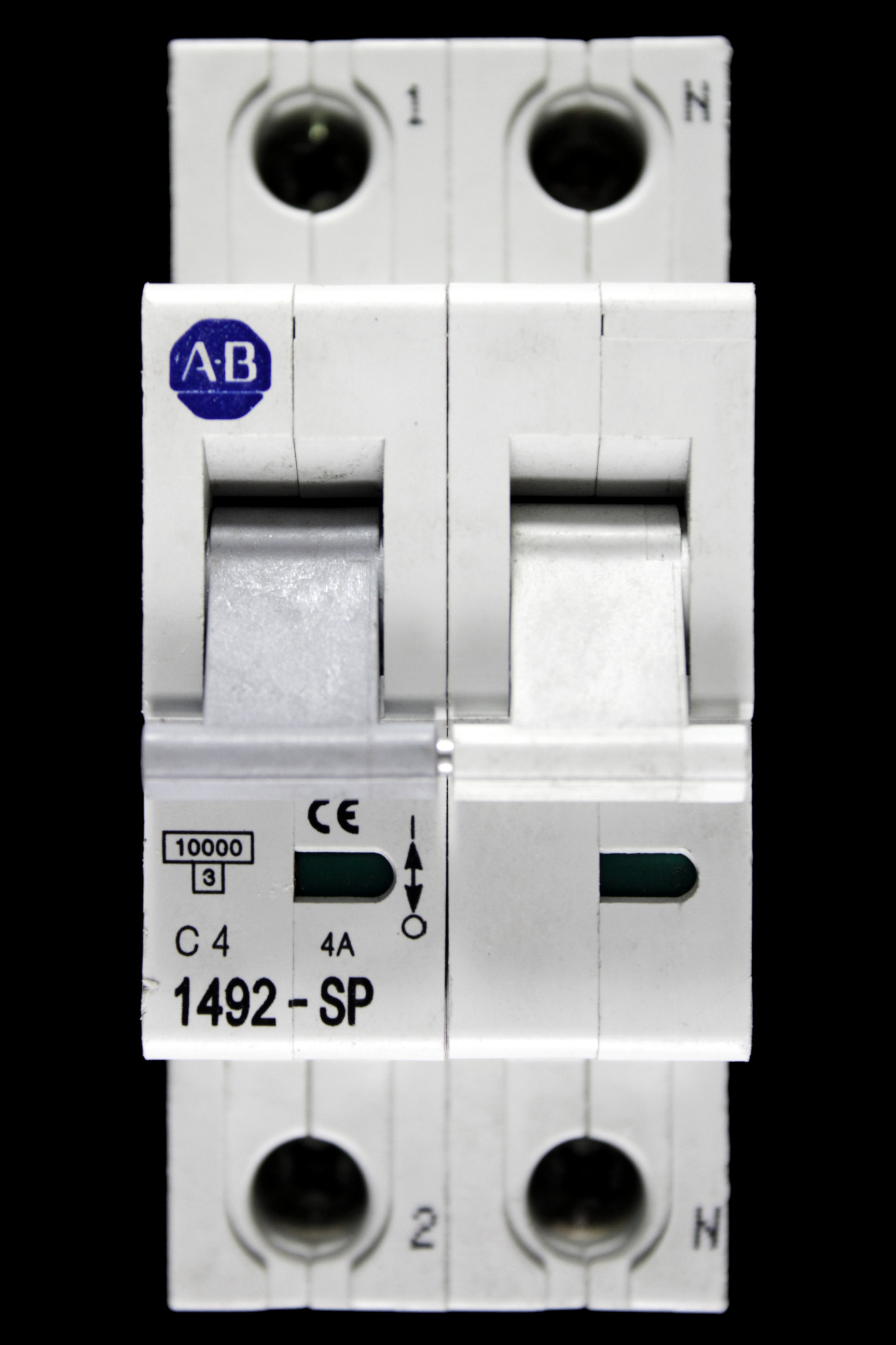 ALLEN BRADLEY 4 AMP CURVE C 10kA SP&N MCB CIRCUIT BREAKER 1492-SP1C040-N