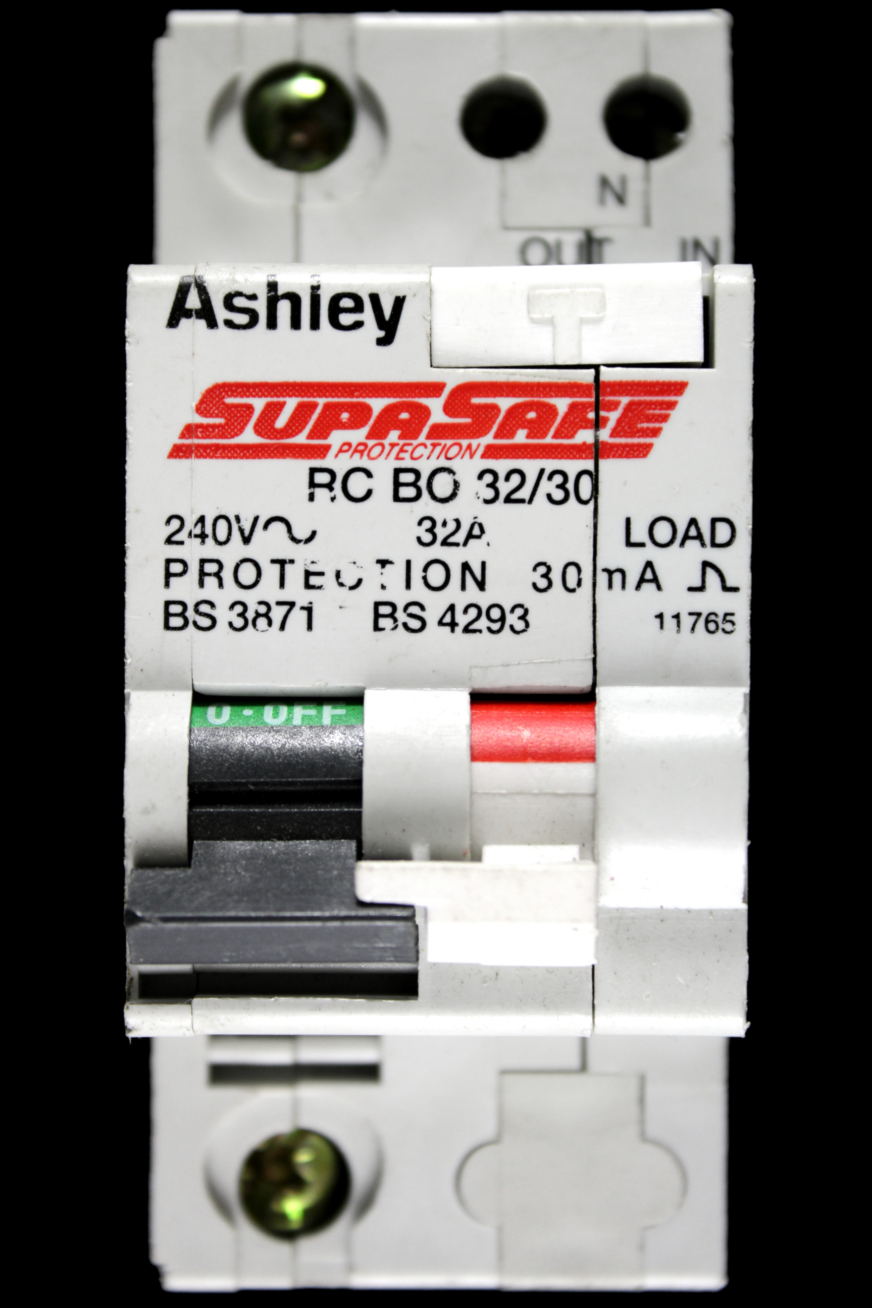 ASHLEY 32 RCBO DOUBLE POLE 30mA RCBO32/30 SUPASAFE 11765