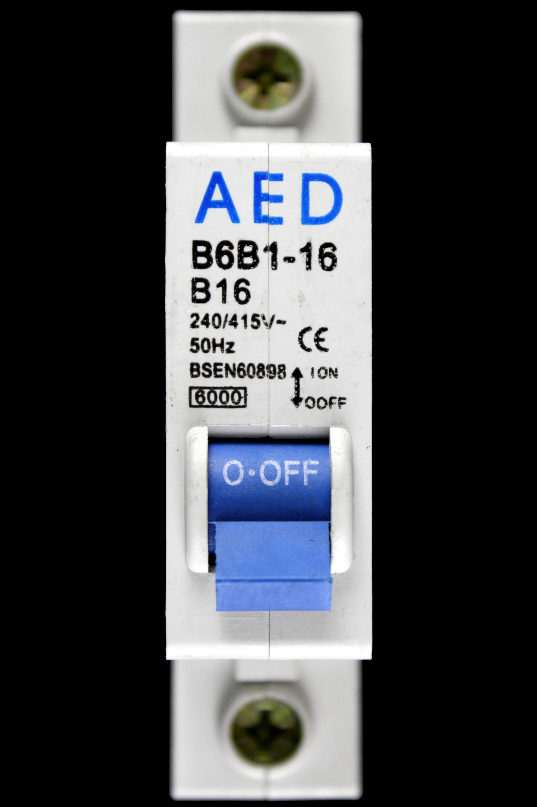 AED 16 AMP CURVE B 6kA MCB CIRCUIT BREAKER B6B1-16