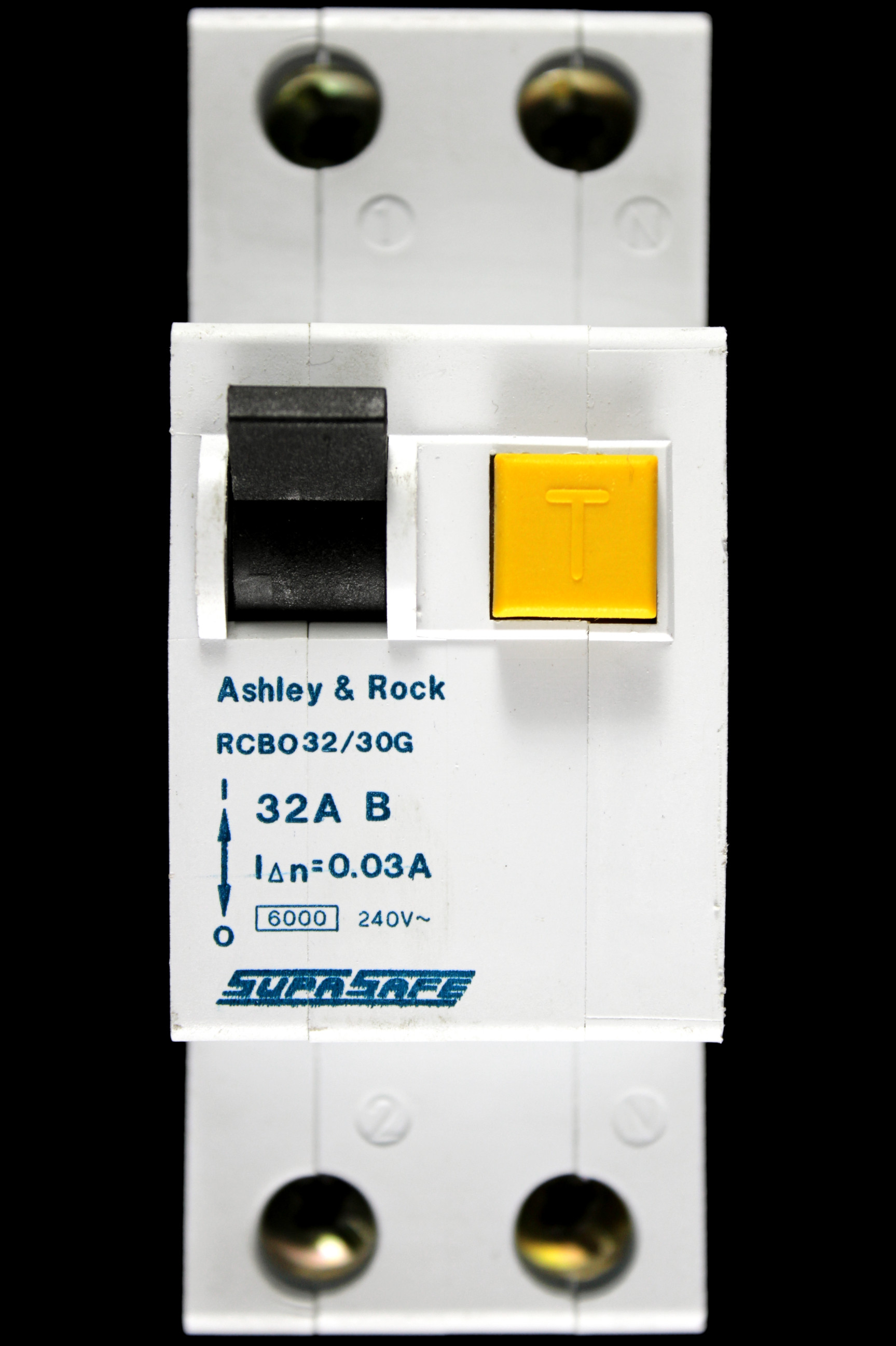 ASHLEY & ROCK B 32 RCBO DOUBLE POLE 6kA 30mA RCBO32/30G