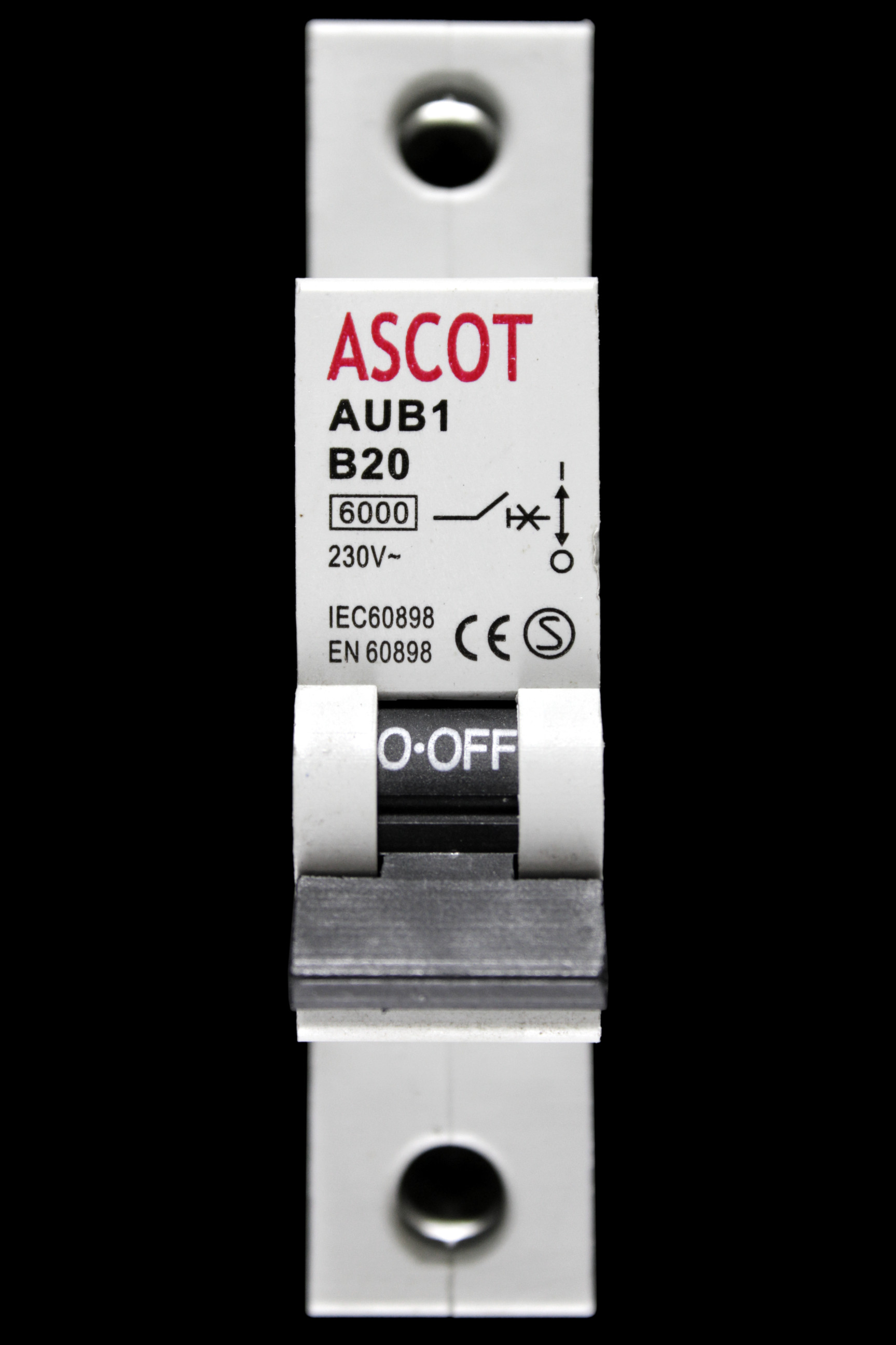 ASCOT 20 AMP CURVE B 6kA MCB CIRCUIT BREAKER AUB1