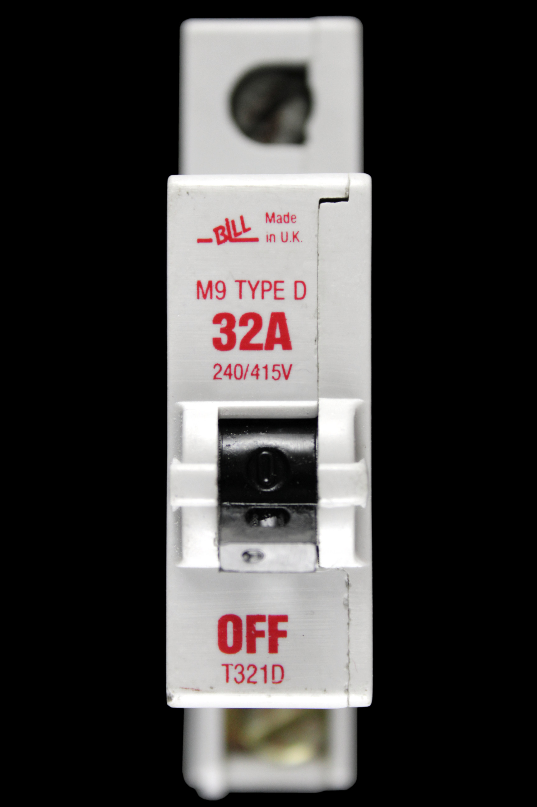 BILL 32 AMP CURVE D M9 MCB CIRCUIT BREAKER T321D