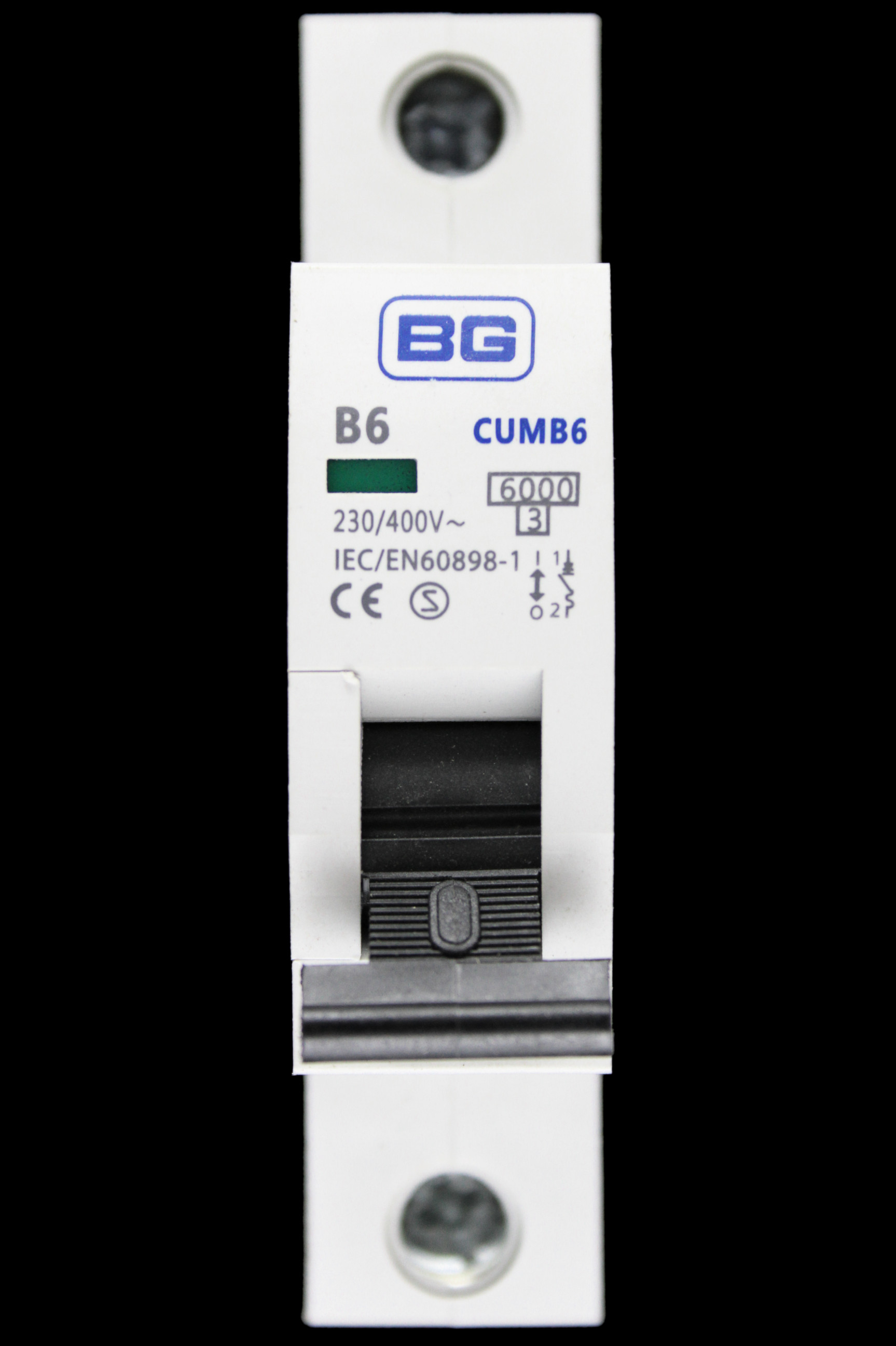 BG BRITISH GENERAL 6 AMP CURVE B 6kA MCB CIRCUIT BREAKER CUMB6 S1