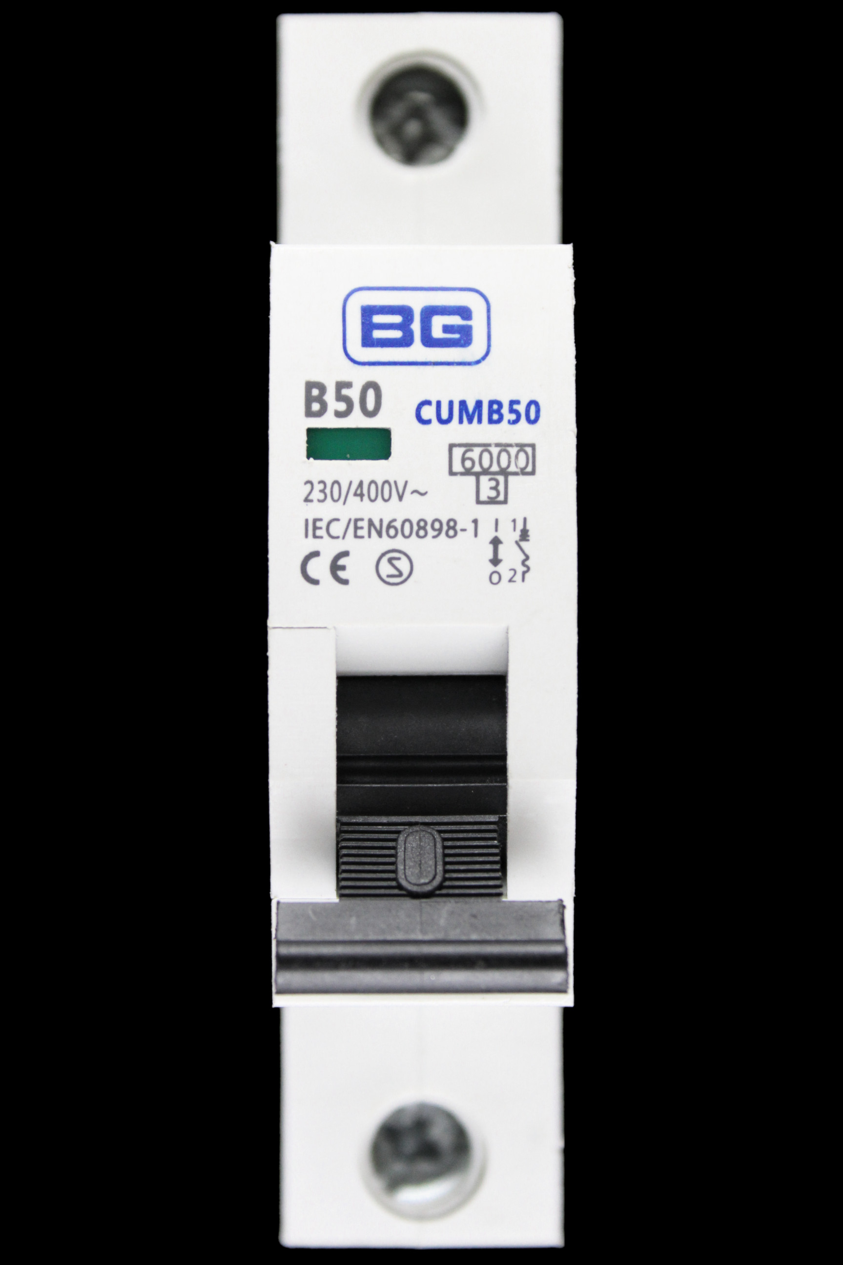 BG BRITISH GENERAL 50 AMP CURVE B 6kA MCB CIRCUIT BREAKER CUMB50 S1