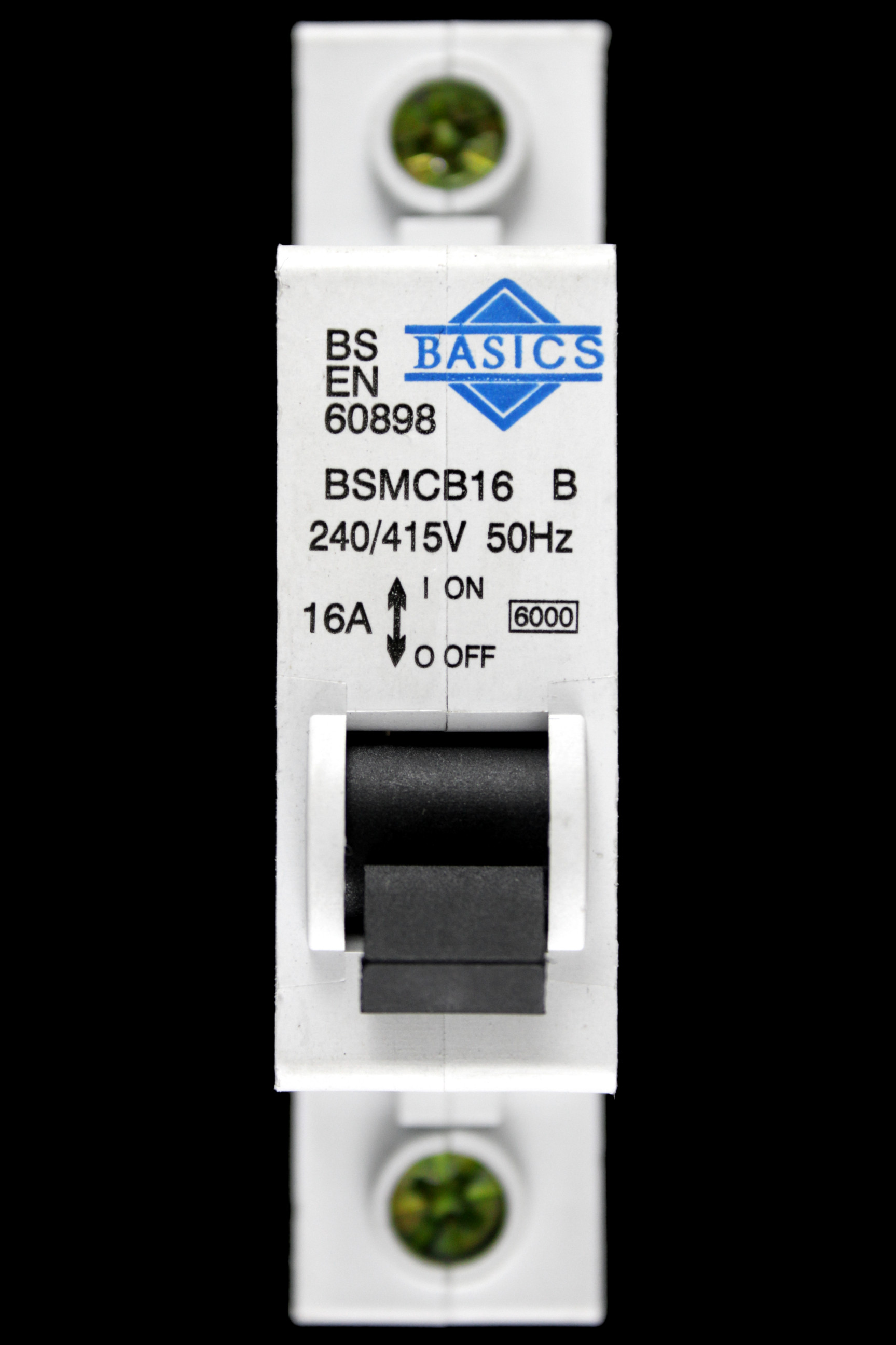 BASICS 16 AMP CURVE B 6kA MCB CIRCUIT BREAKER BSMCB16